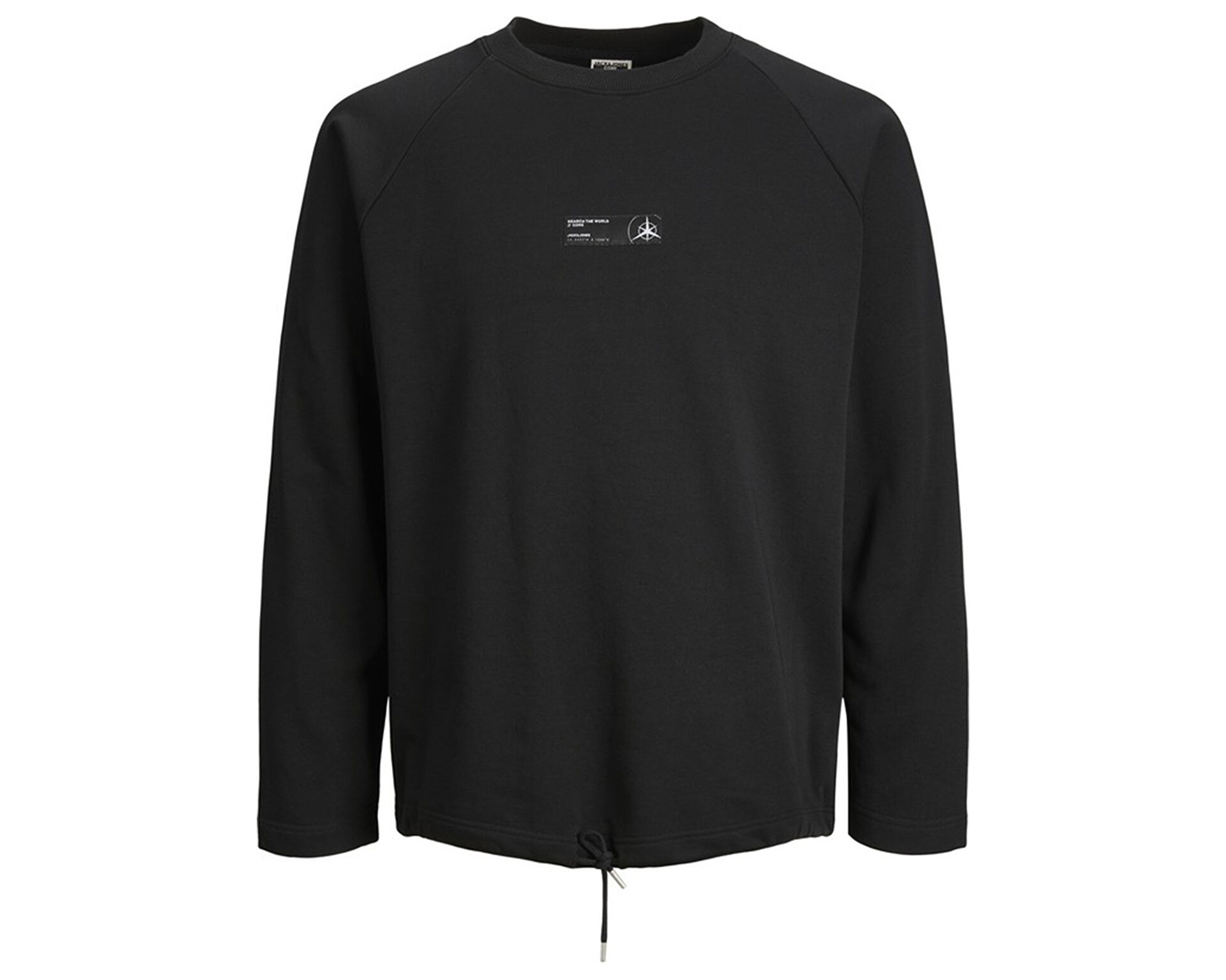 Jack Jones Erkek Jconavigator Sweat Crew Neck Siyah 12229348 BLACK