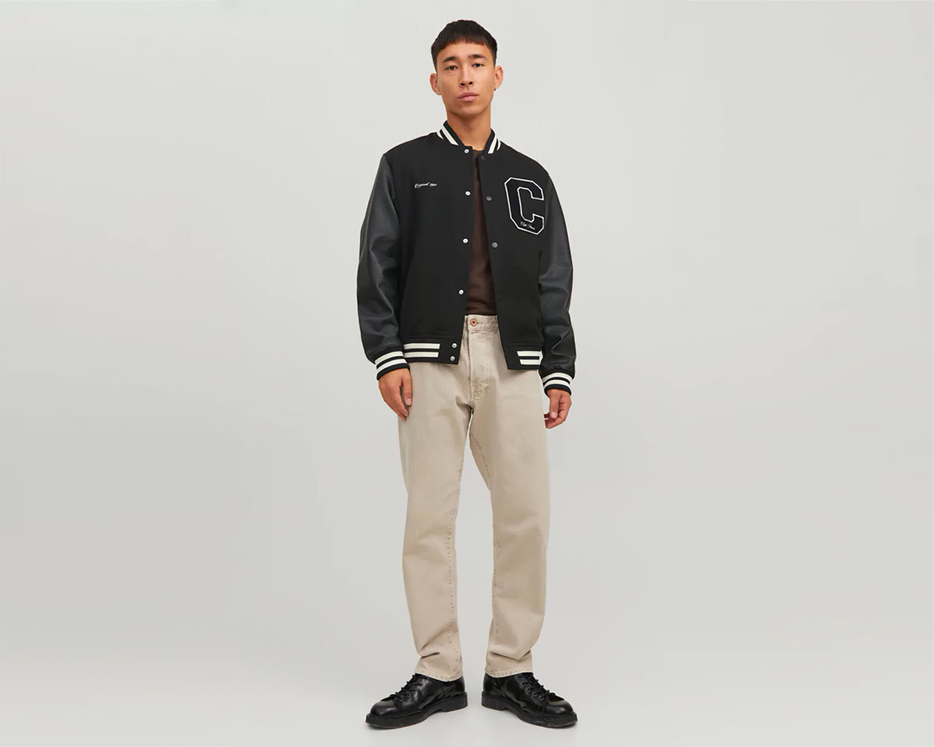 Jorcollege Bomber Jacket Sn Erkek Jack Jones Siyah Erkek G nl k