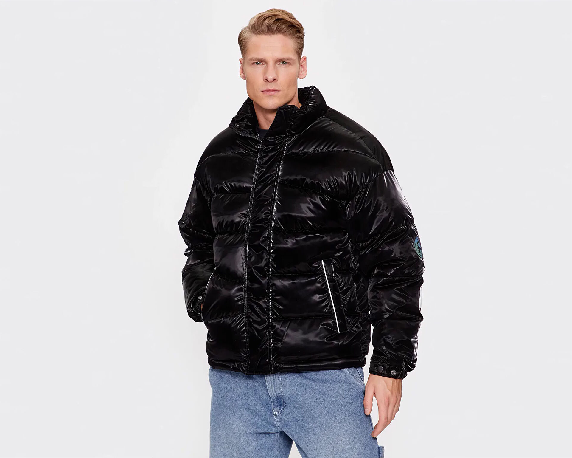 Jack Jones Erkek Jcoreflect Puffer Siyah 12241177 BLACK