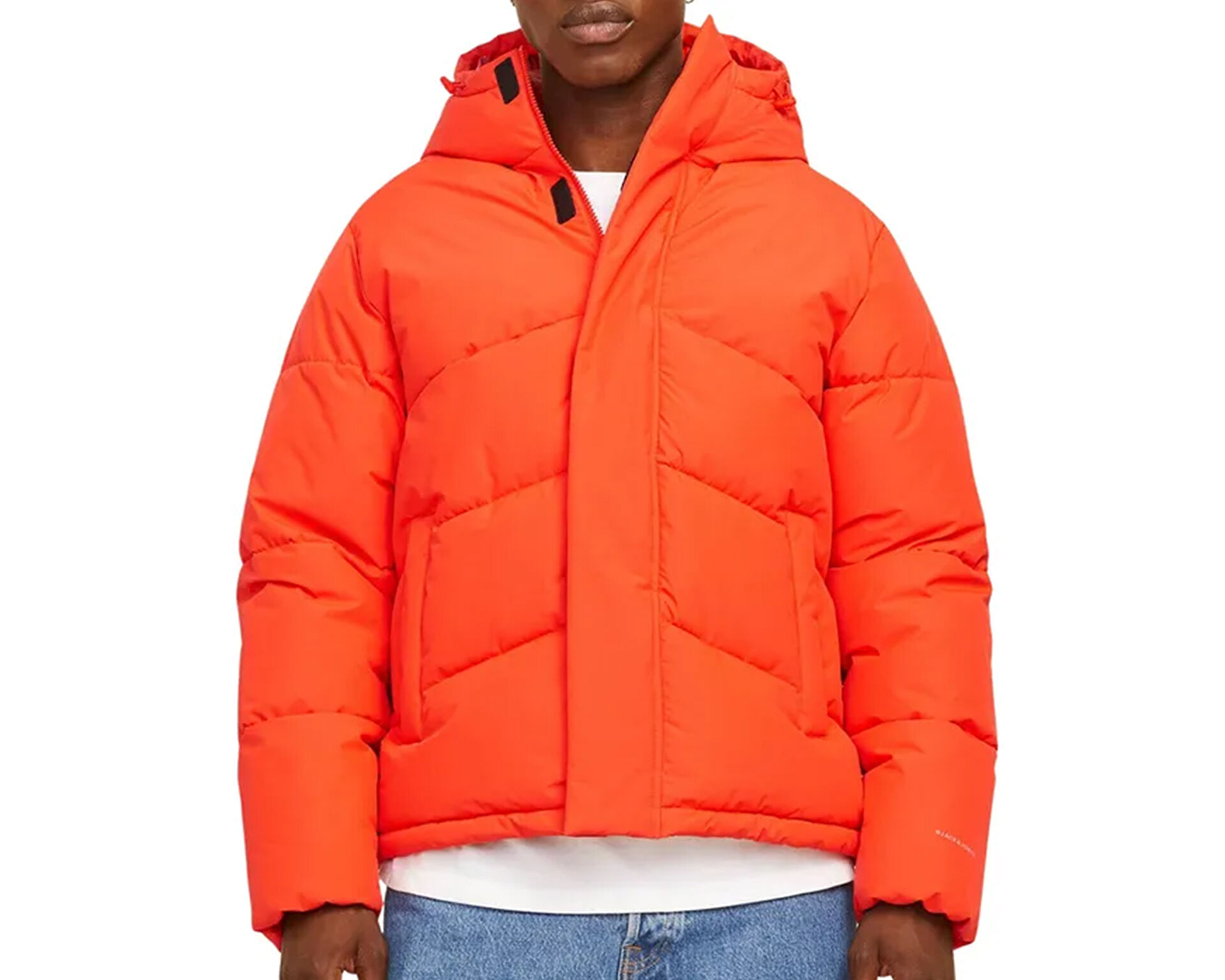 Jack Jones Erkek Jhworld Puffer Kırmızı 12259850-DRAGON-FIRE