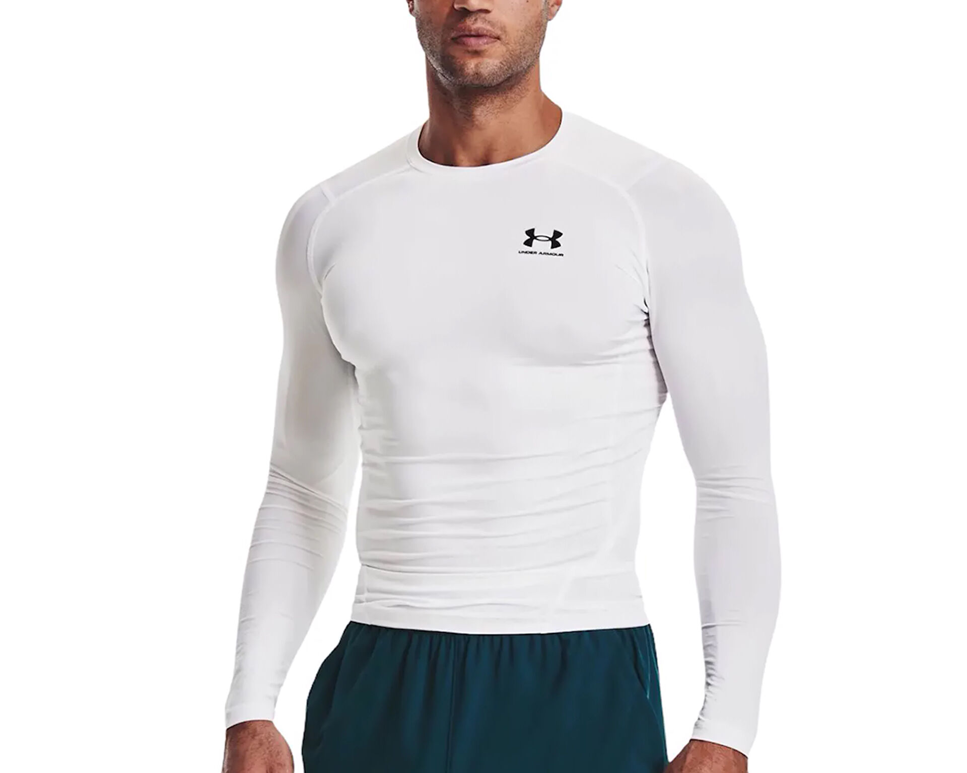 Under Armour Erkek Ua Hg Armour Comp Ls Beyaz 1361524 100