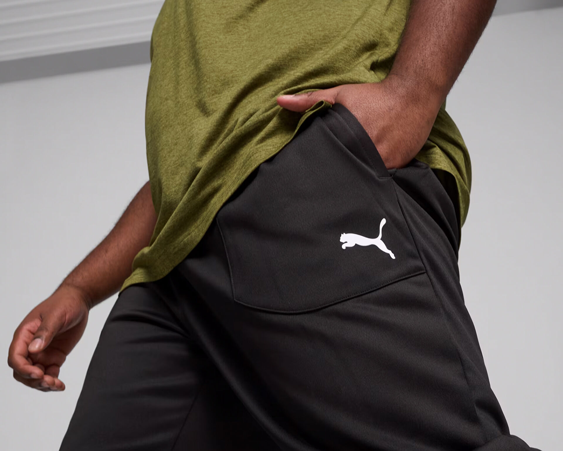 Puma Erkek Train Pwr Fleece Jogger Ye il 52089451