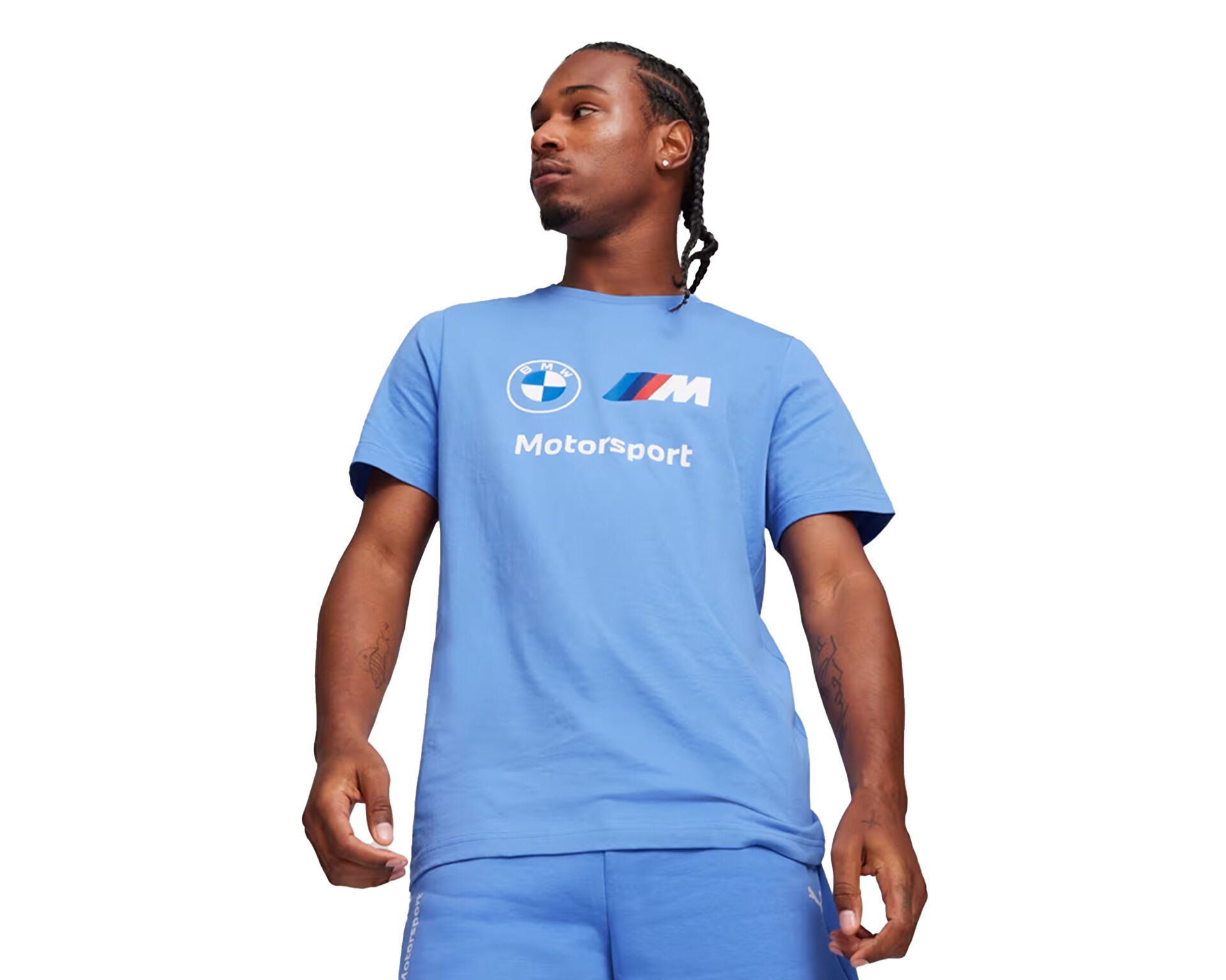 Puma Erkek Bmw Mms Ess Logo Tee Mavi 62131405