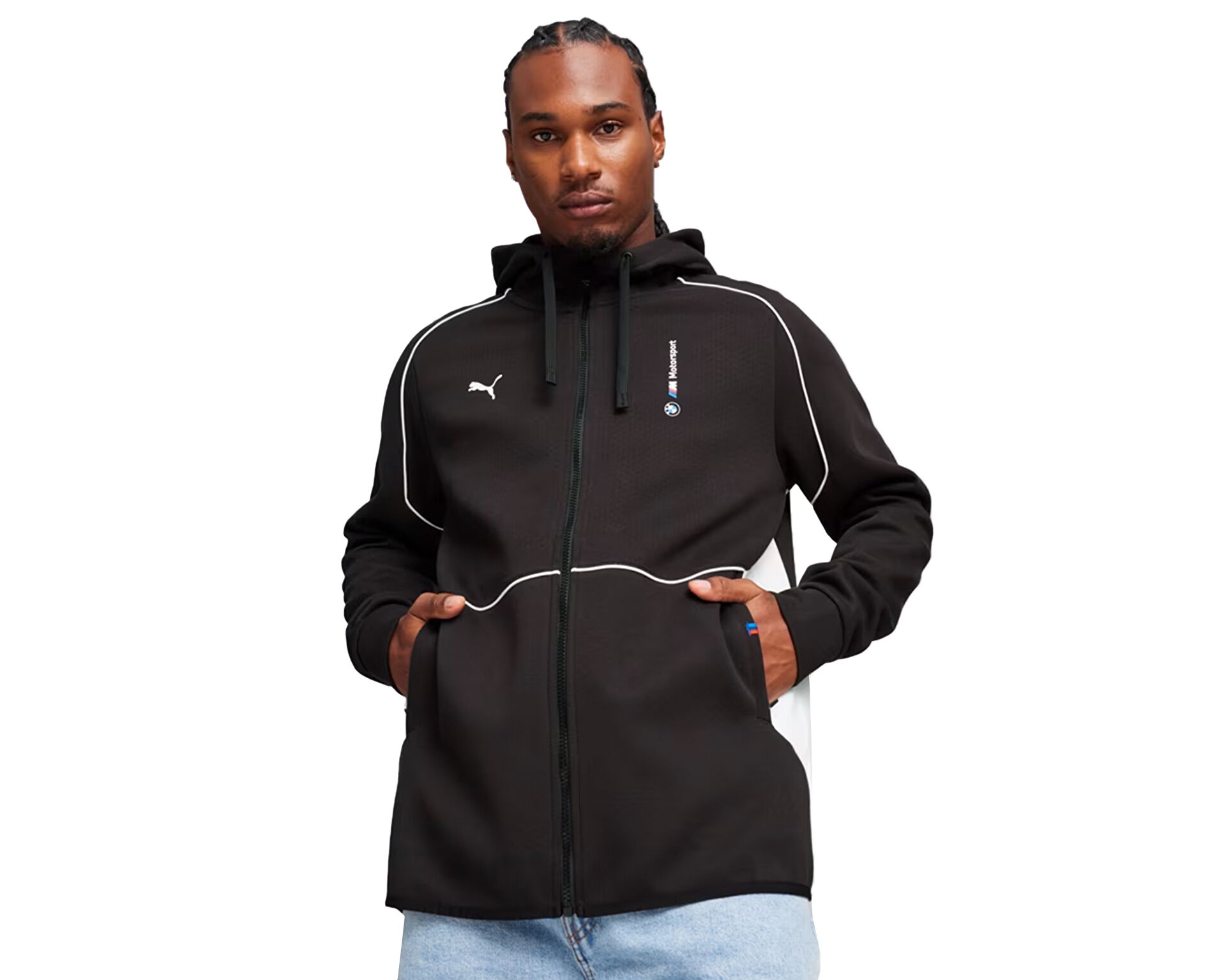 Puma Erkek Bmw Mms Hooded Sweat Jacket Siyah 62414401