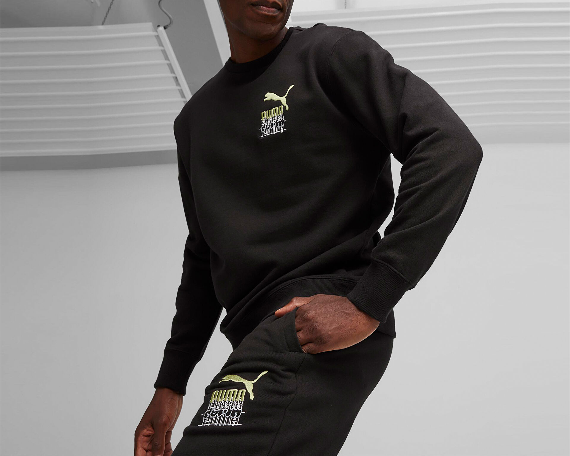 Puma Erkek Brand Love Sweatpants Siyah 62430501