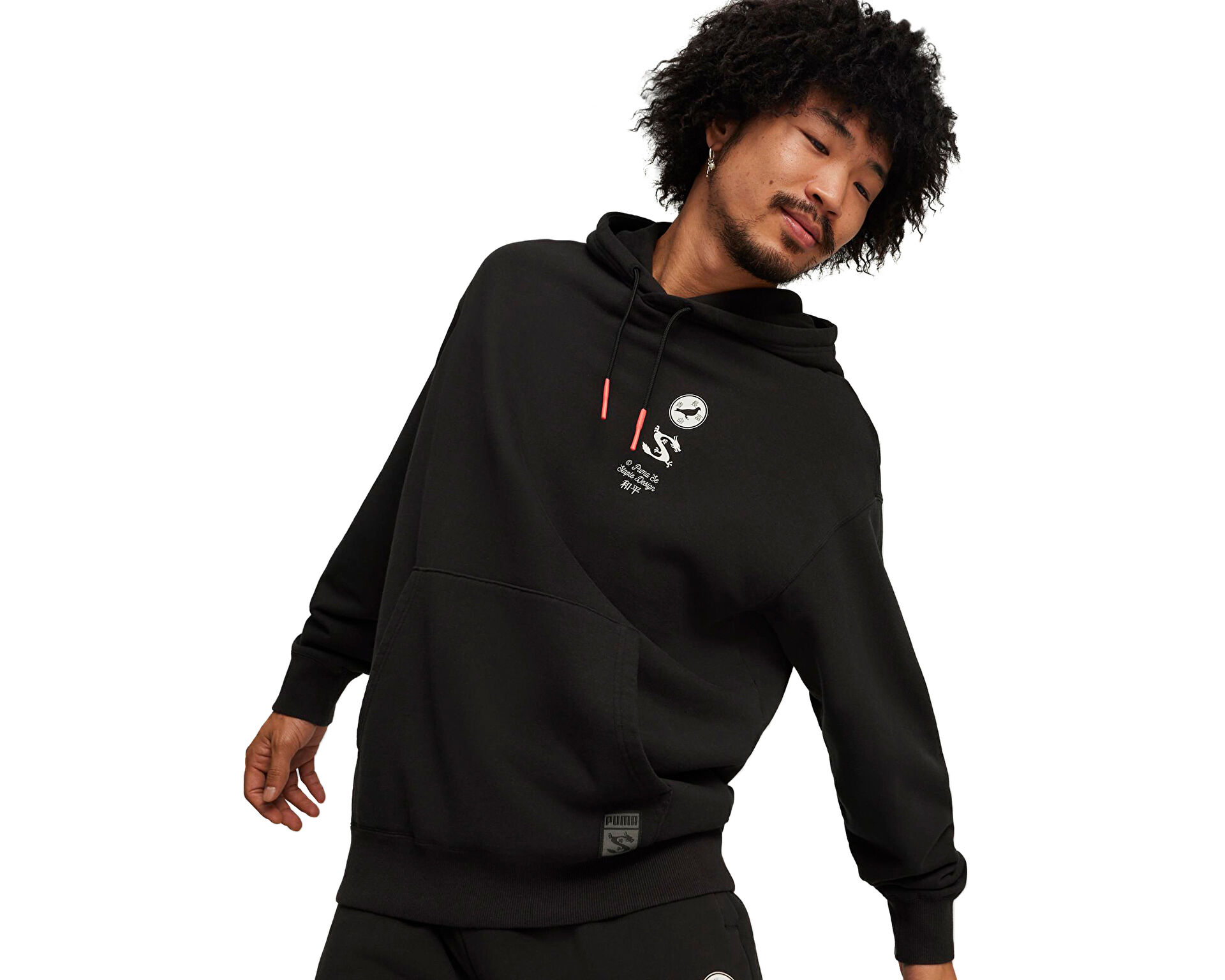 Puma Erkek Puma X Staple Graphic Hoodie Siyah 62472501