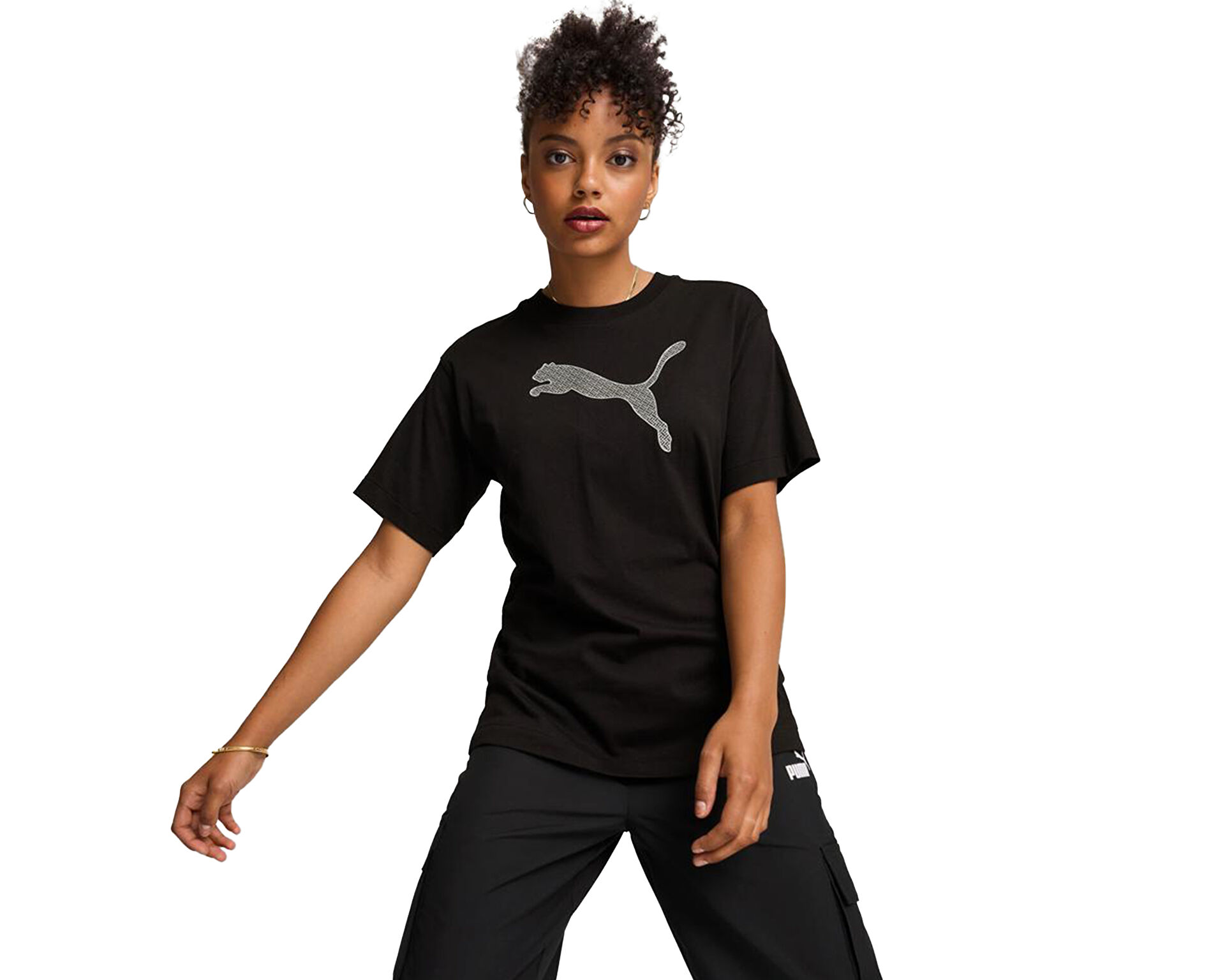 Puma Kad n Her Graphic Tee Siyah 68161901