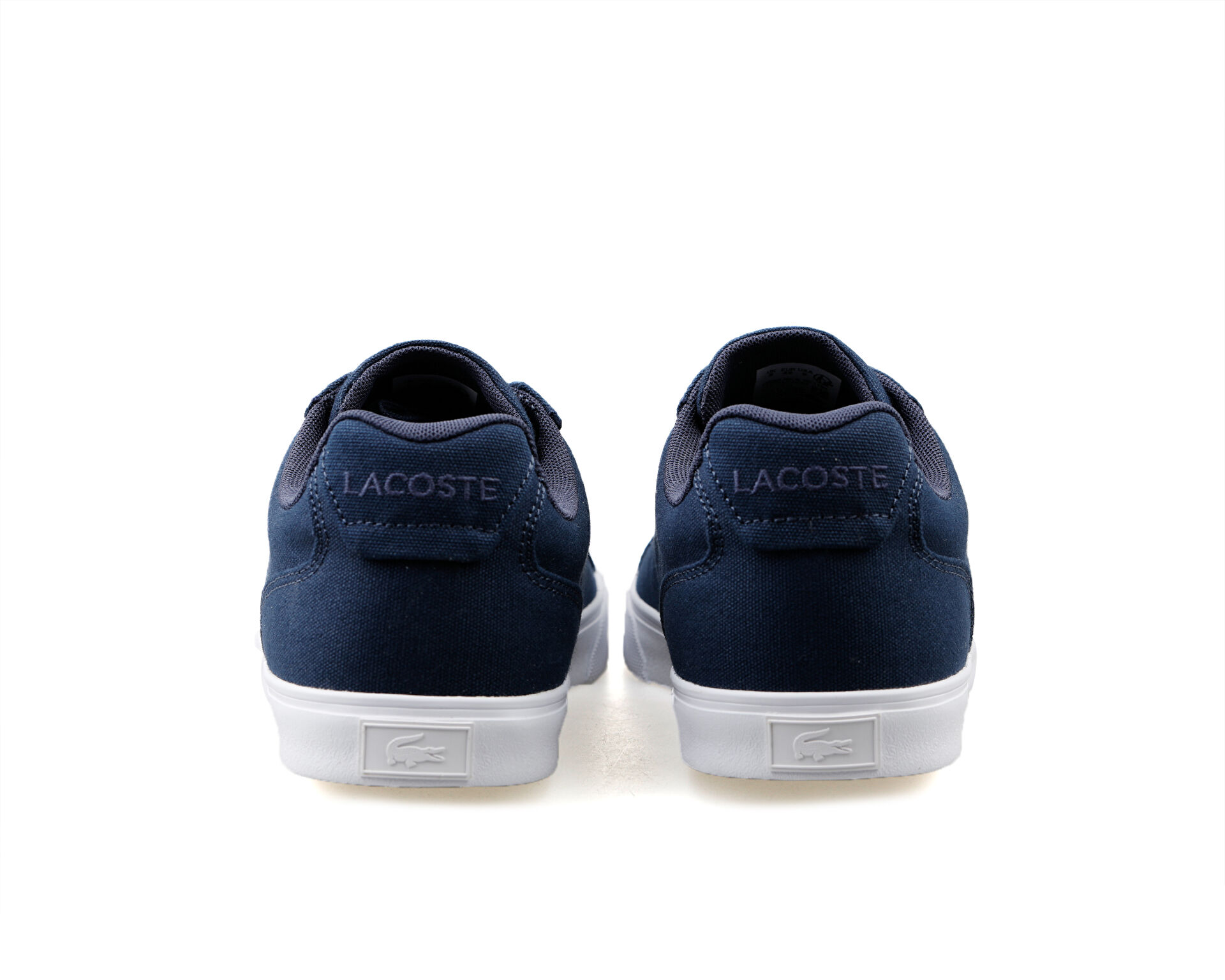 Lacoste mens riberac canvas trainers clearance