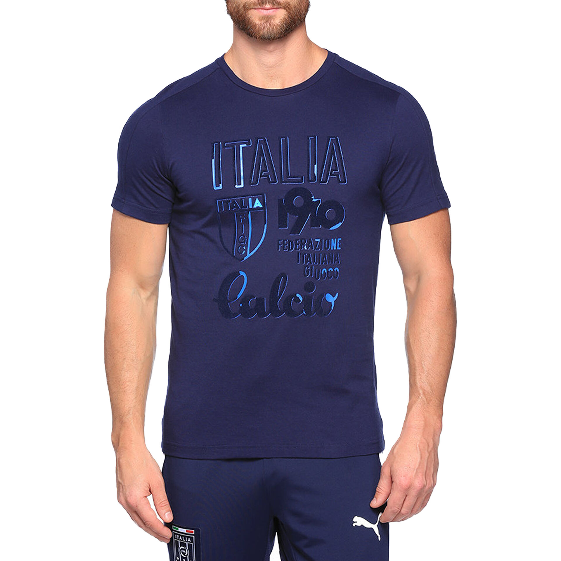 Puma Erkek Figc italia Azzurri Calcio Tee Lacivert 750755031