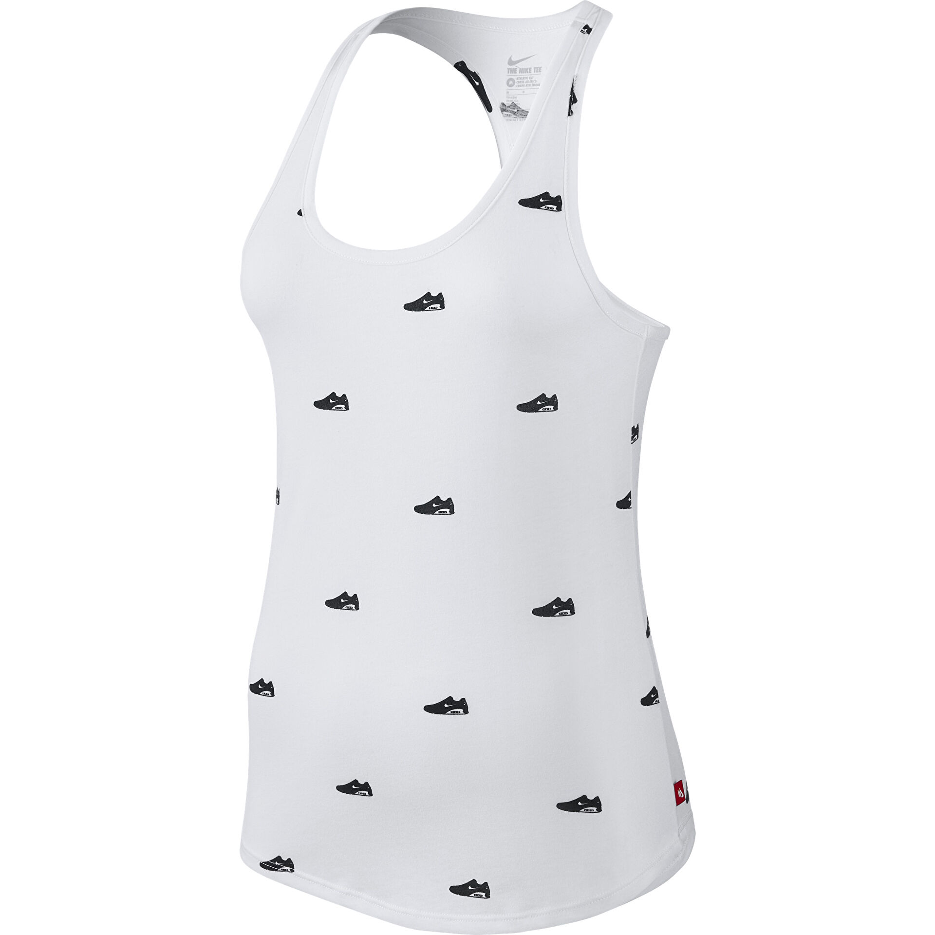 Nike Kad n Tank Air Belt Print Racer Beyaz 803983 100
