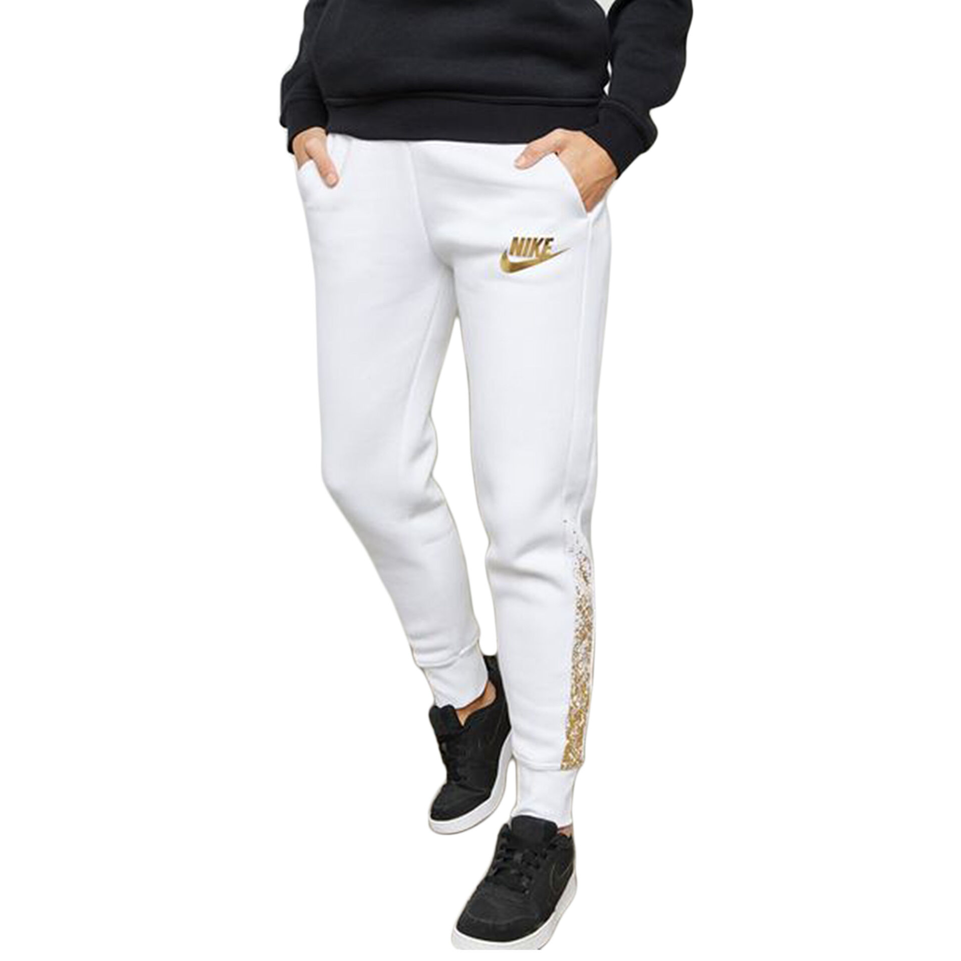 Nike Kad n W Rally Pant Reg Metallic Beyaz 874110 100