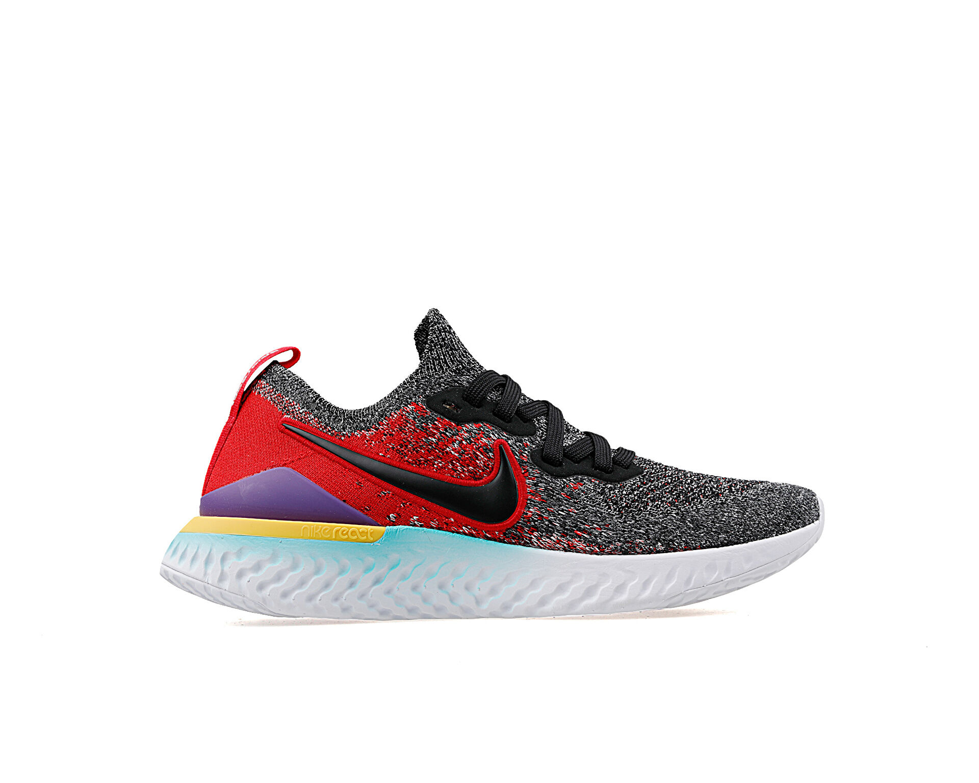 Nike Cocuk Epic React Flyknit 2 Gs Cok Renkli AQ3243 007