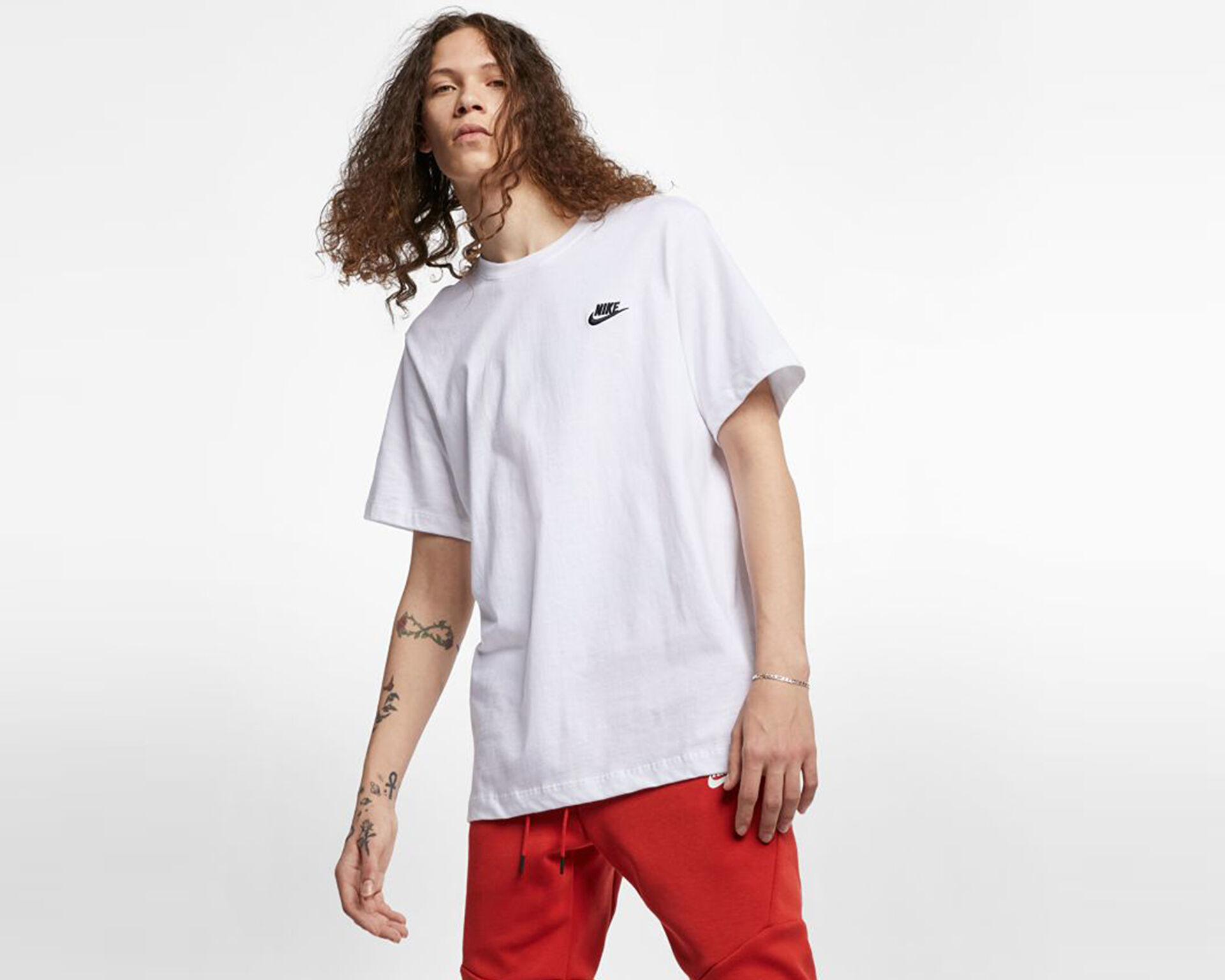 T shirt bianca nike best sale