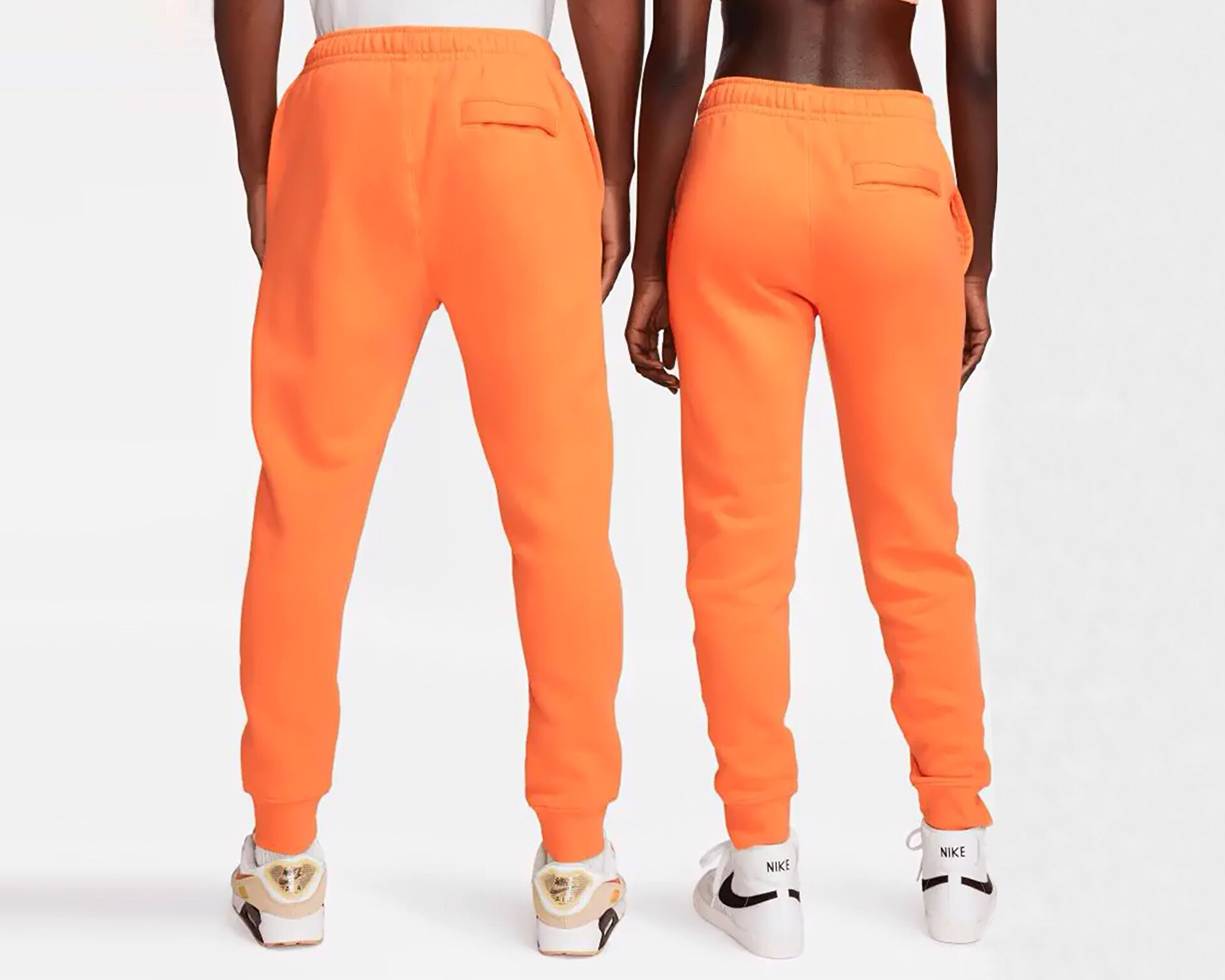 Nike sportswear club fleece orange discount