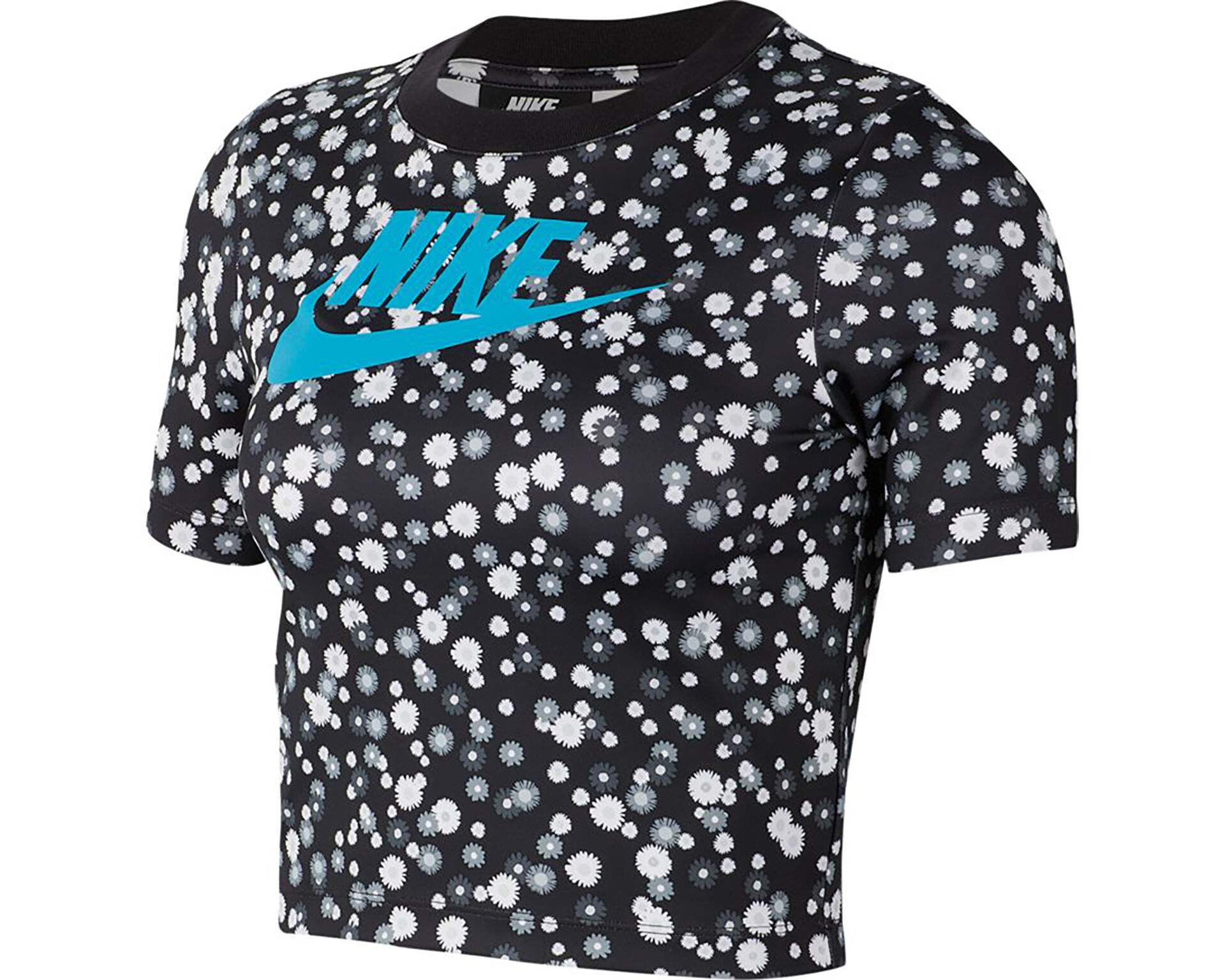 Nike Kad n W Nsw Hrtg Top Ss Floral Siyah CJ2475 011