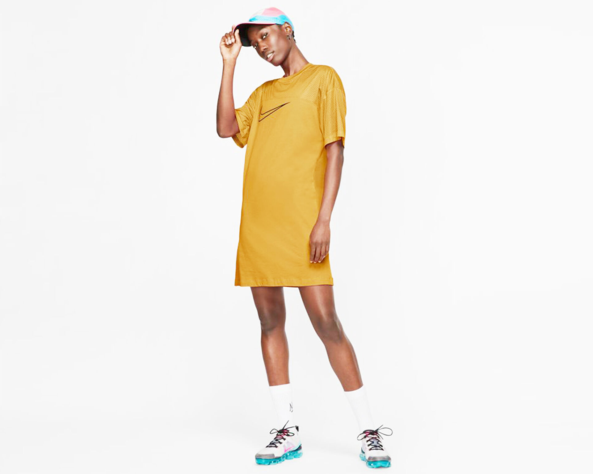 Nike yellow dress hot sale