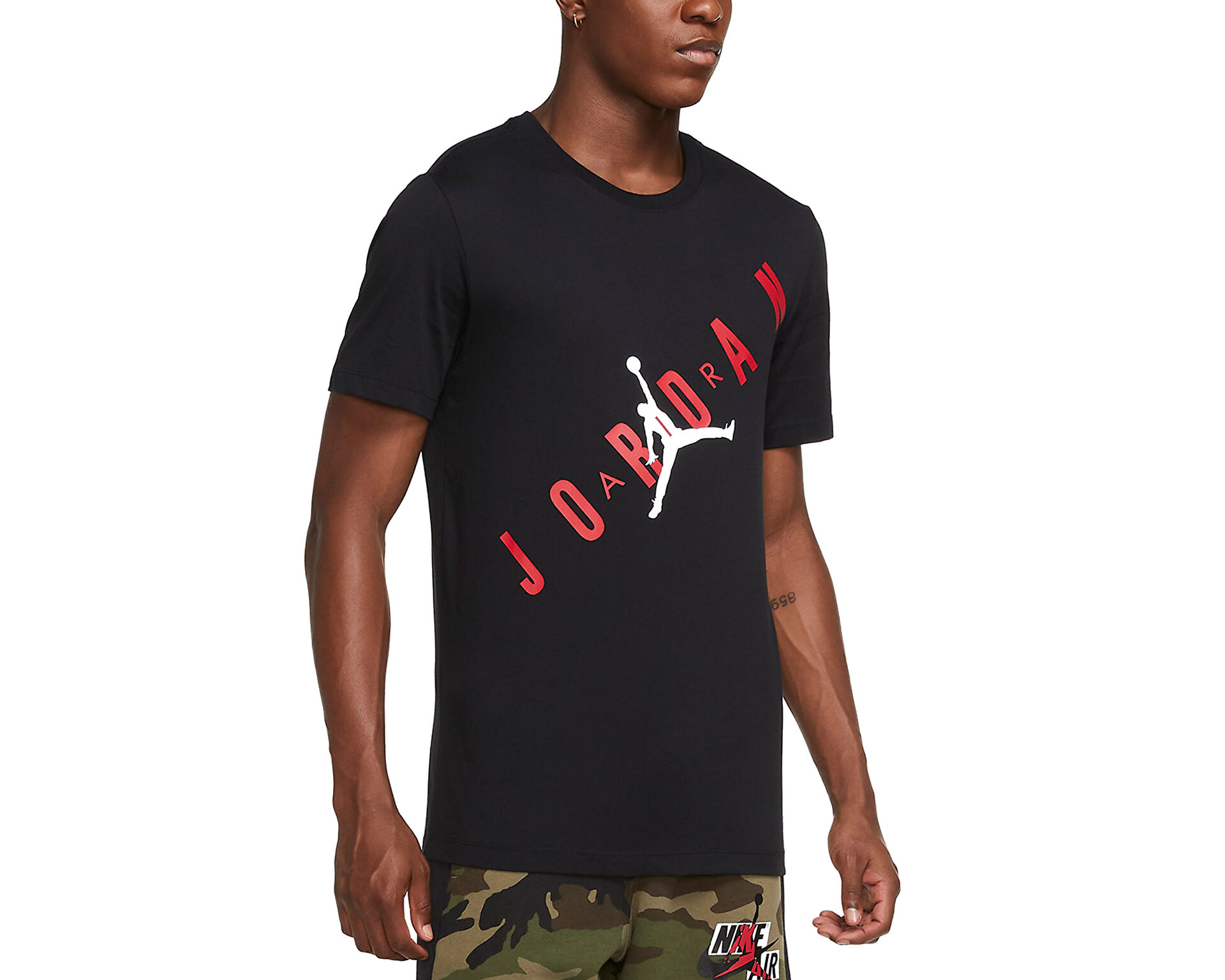 Nike Erkek M J Hbr Stretch Ss Crew Siyah DA1894 010