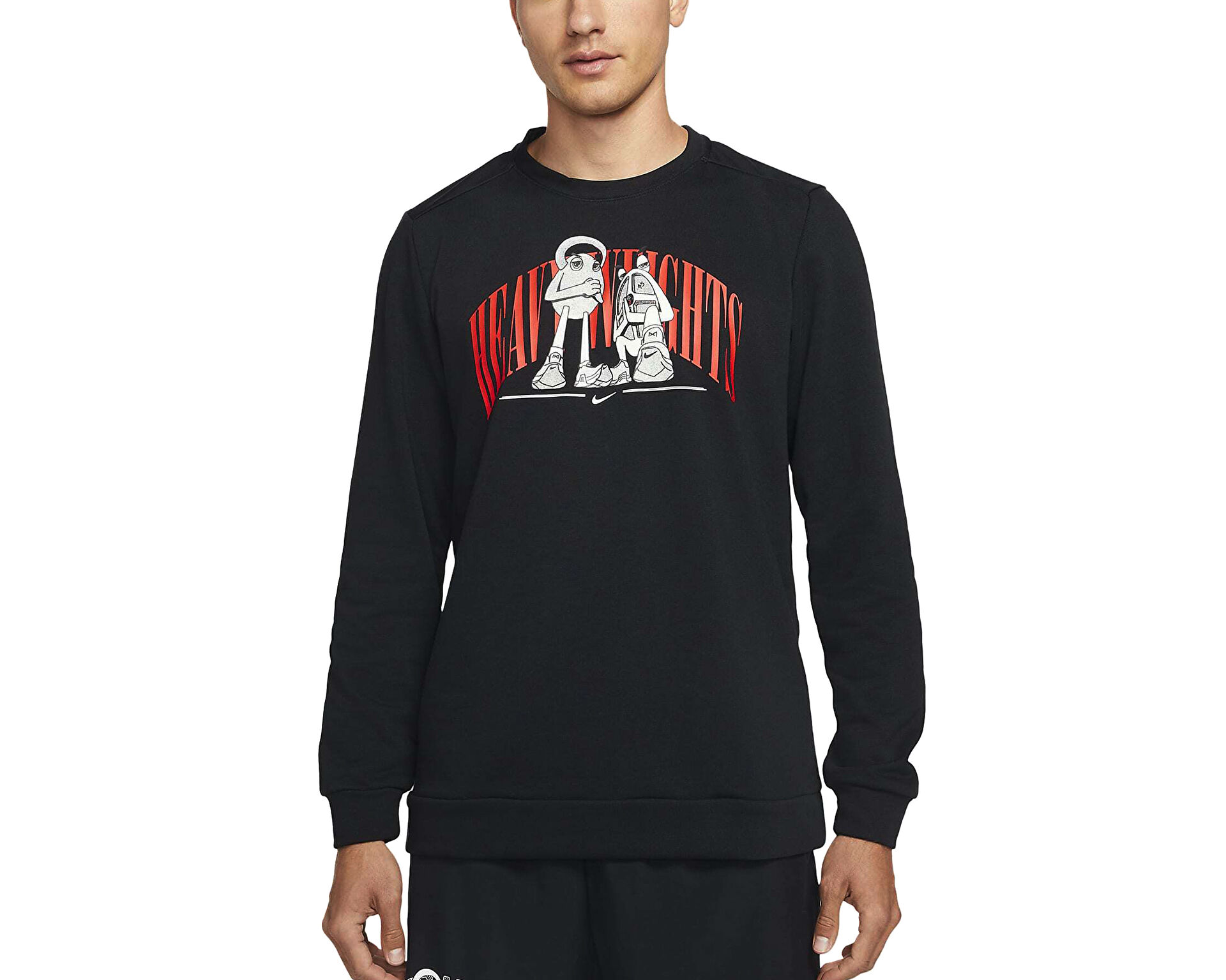 Nike Erkek M Nk Df Story Flc Crew Siyah DD1735 010