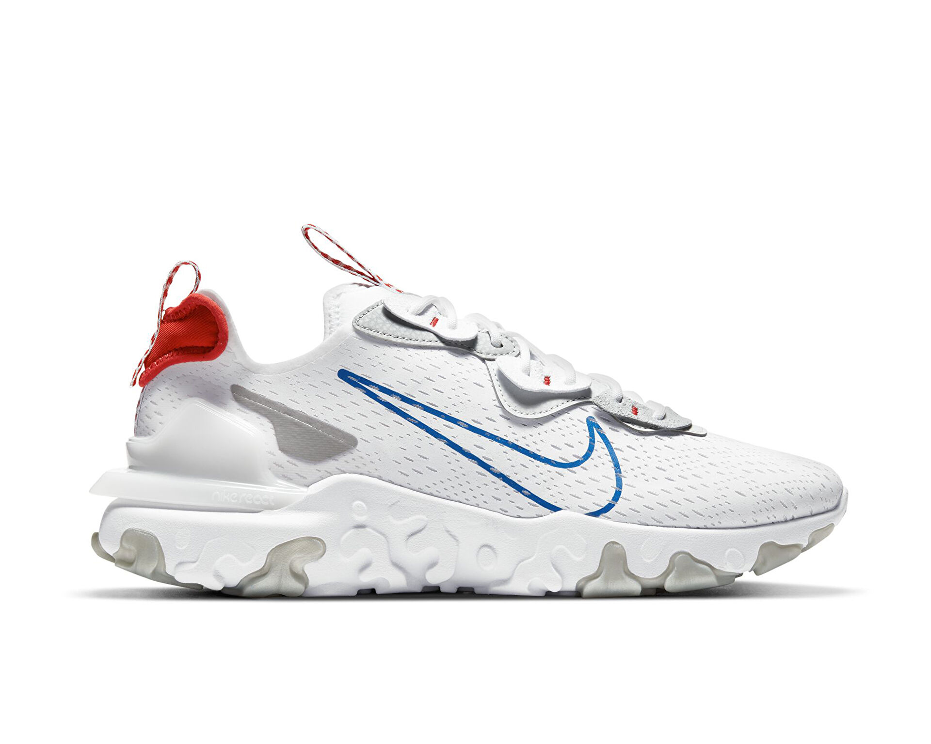Nike react white red shop