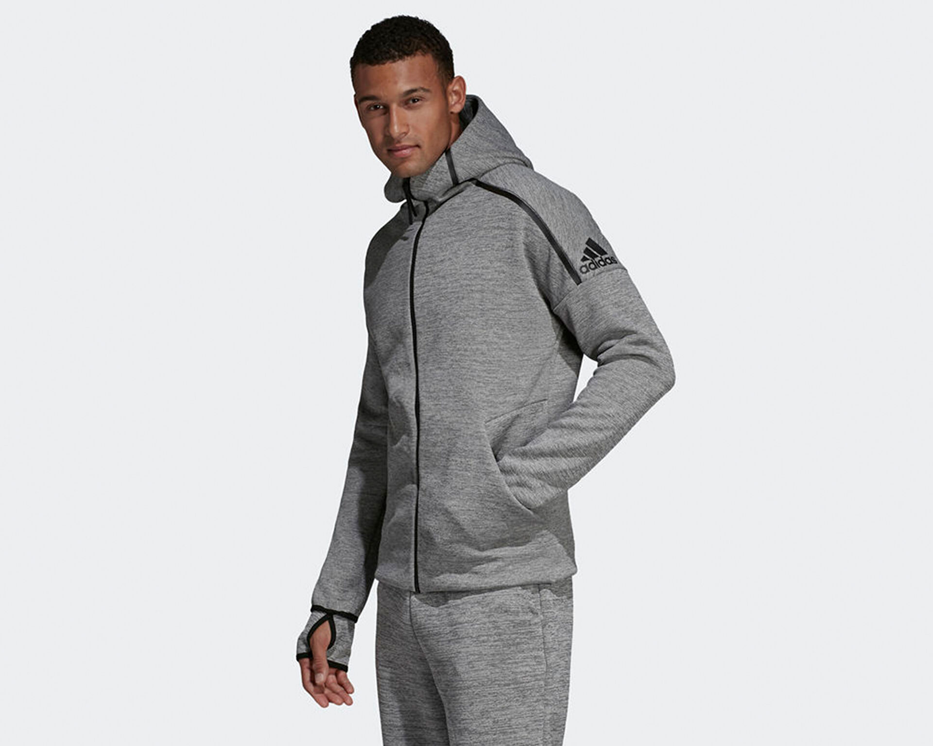 M Zne Hd Fr Erkek Adidas Siyah Erkek Antrenman Ceketi DP5142