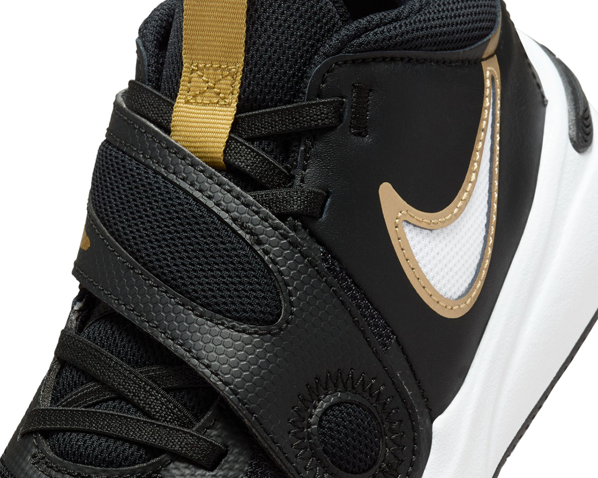 Nike team hustle gold top