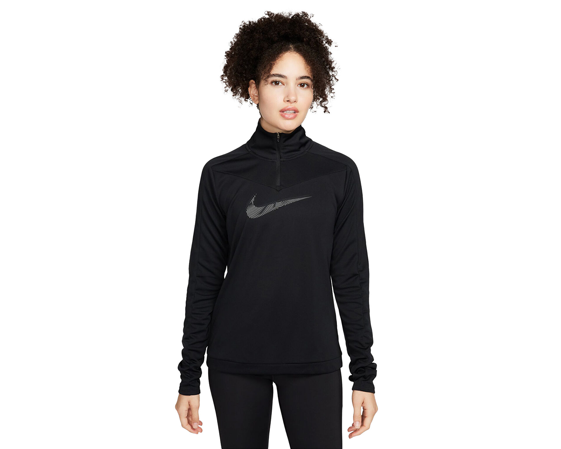 Nike Kad n Dri Fit Swoosh Siyah FB4687 010
