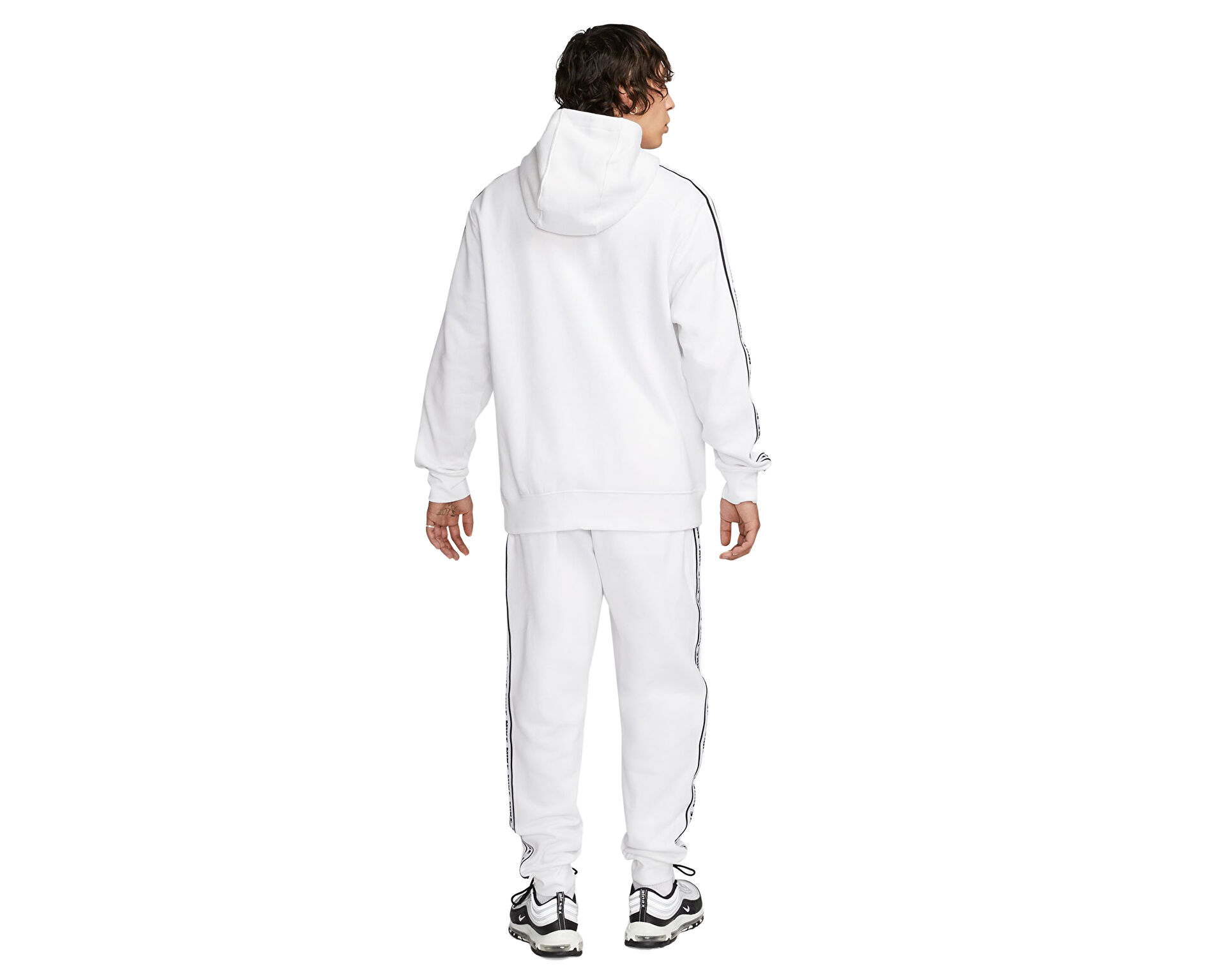 Nike Erkek Club Fleece Hoodie Track Suit Beyaz FB7296 100