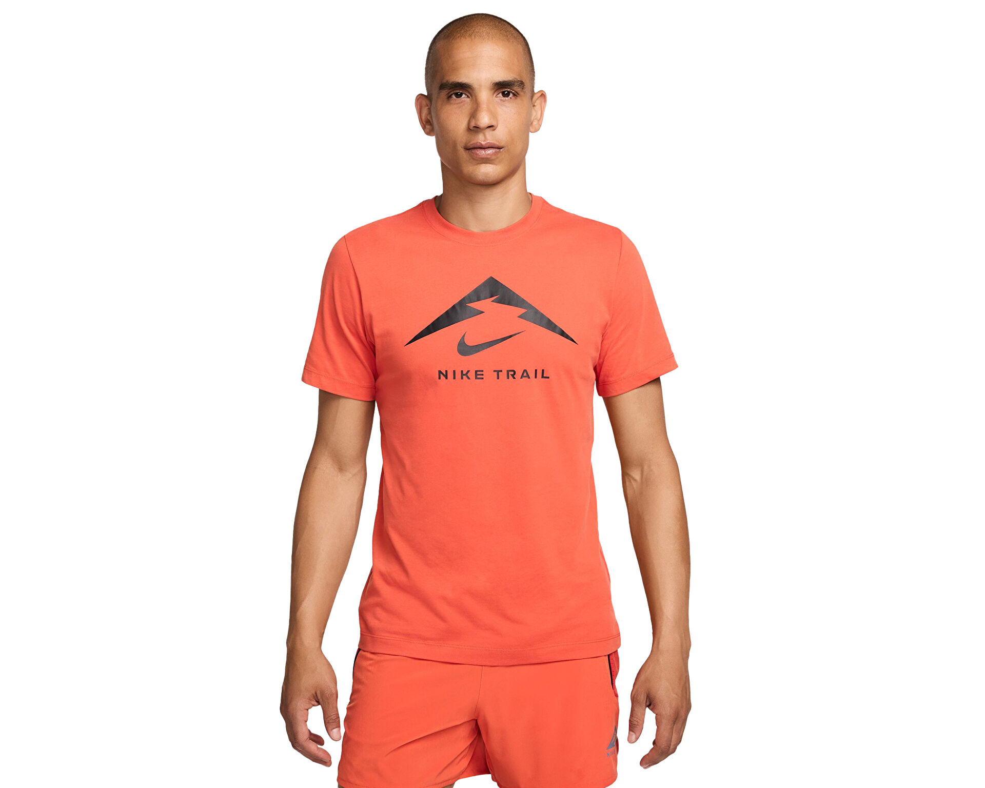 Nike t shirt orange logo cheap