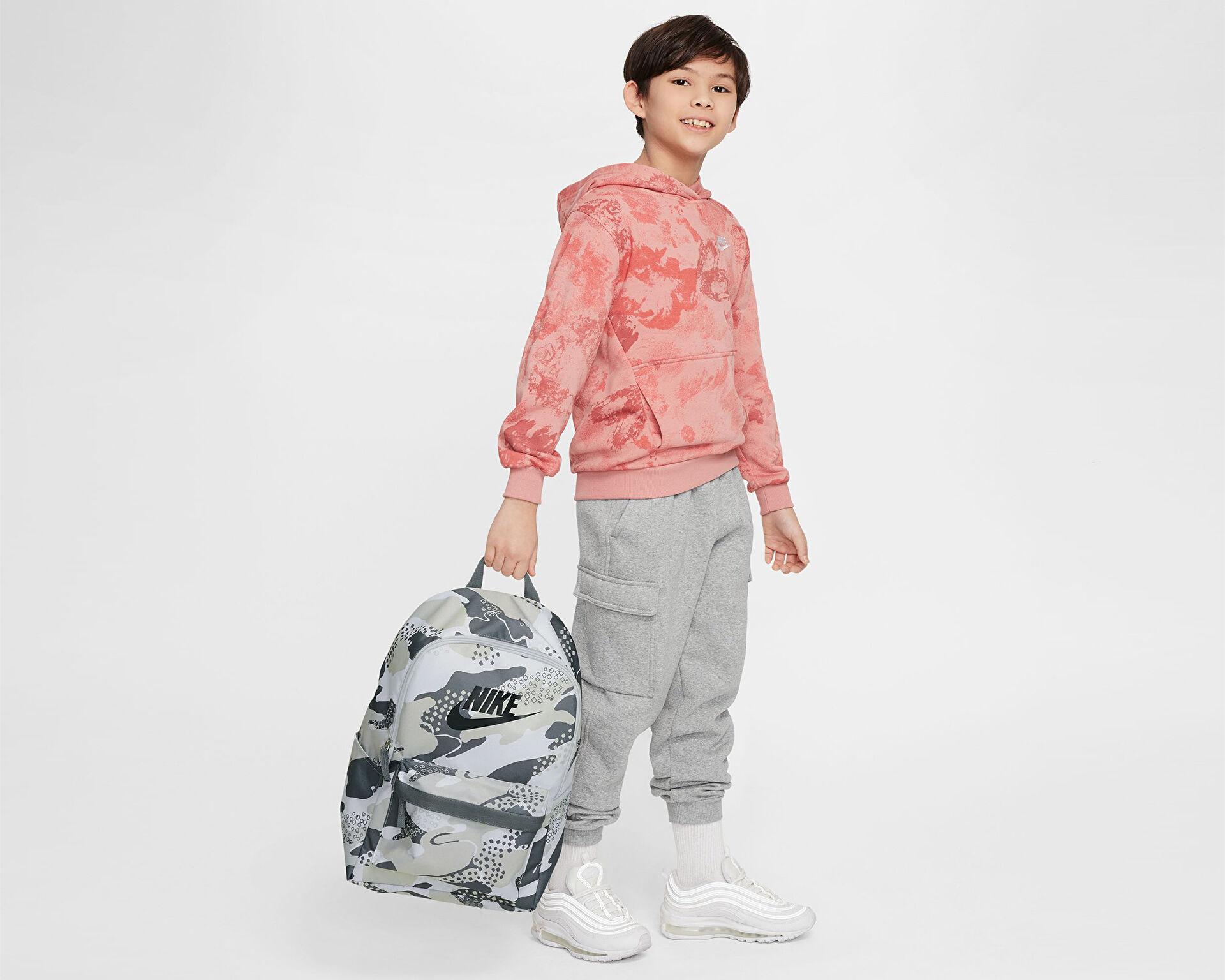 Nike Unisex Y Nk Heritage Bkpk - Cat Gfx 2 Gri FQ5836-084