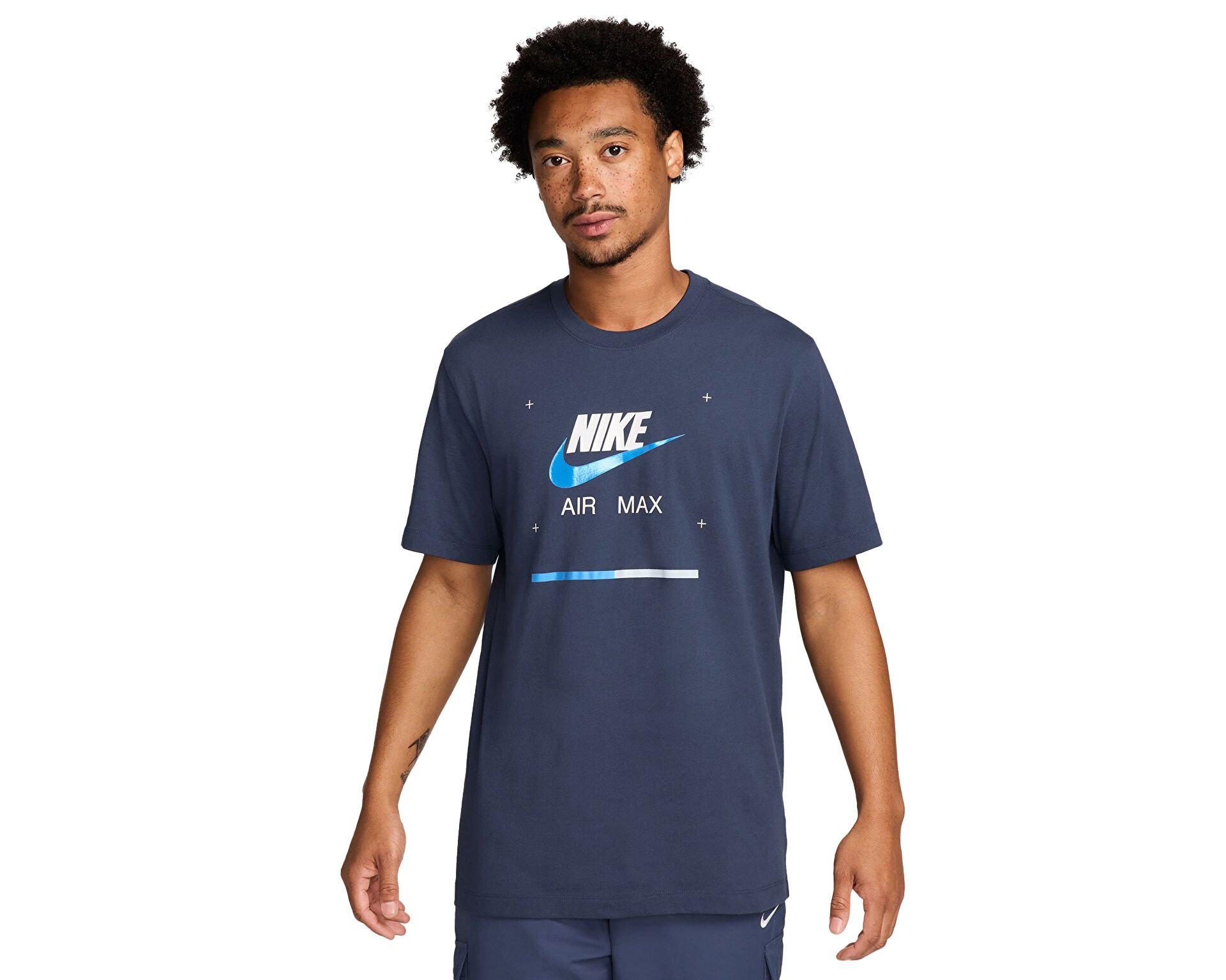 Nike Erkek M Nsw Tee Fw Cnct Mavi FV3778 410