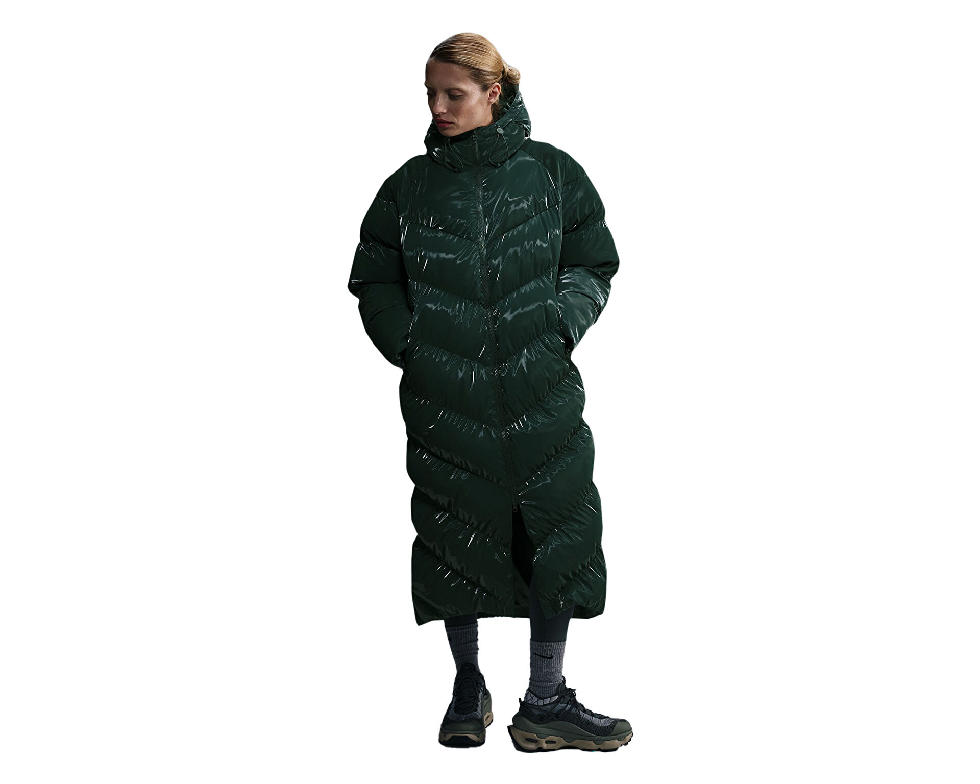 Nike Kad n Sportswear Windpuffer Ye il FV7827 338