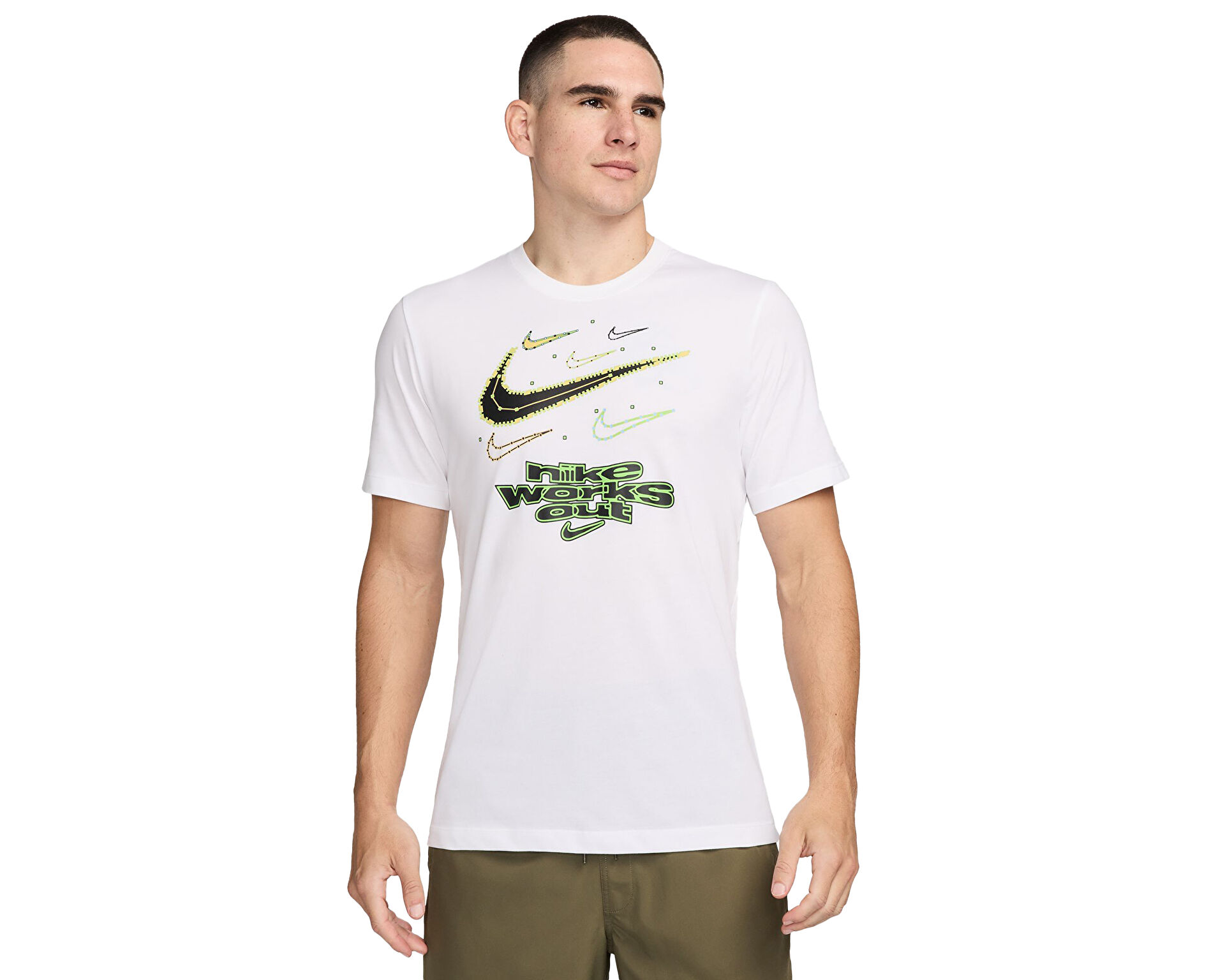 Nike Erkek M Nk Df Tee Iykyk Beyaz FV8372 100