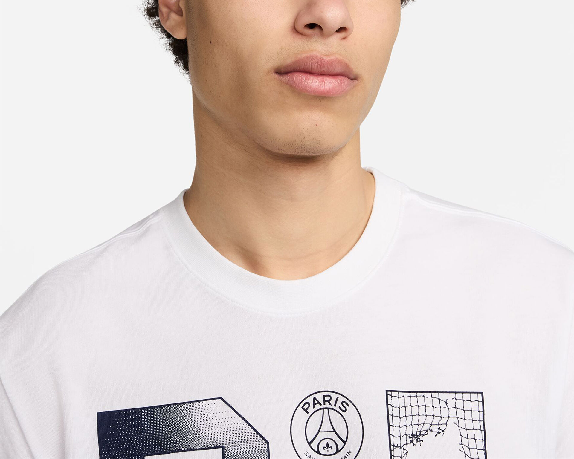Nike Erkek Psg M Nk Futura Tee Beyaz FV9417 100