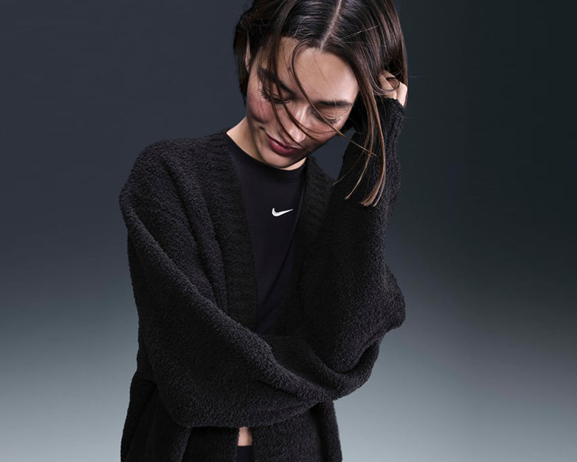 Nike Kad n Sportswear Phoenix Boucle Siyah FZ1711 010