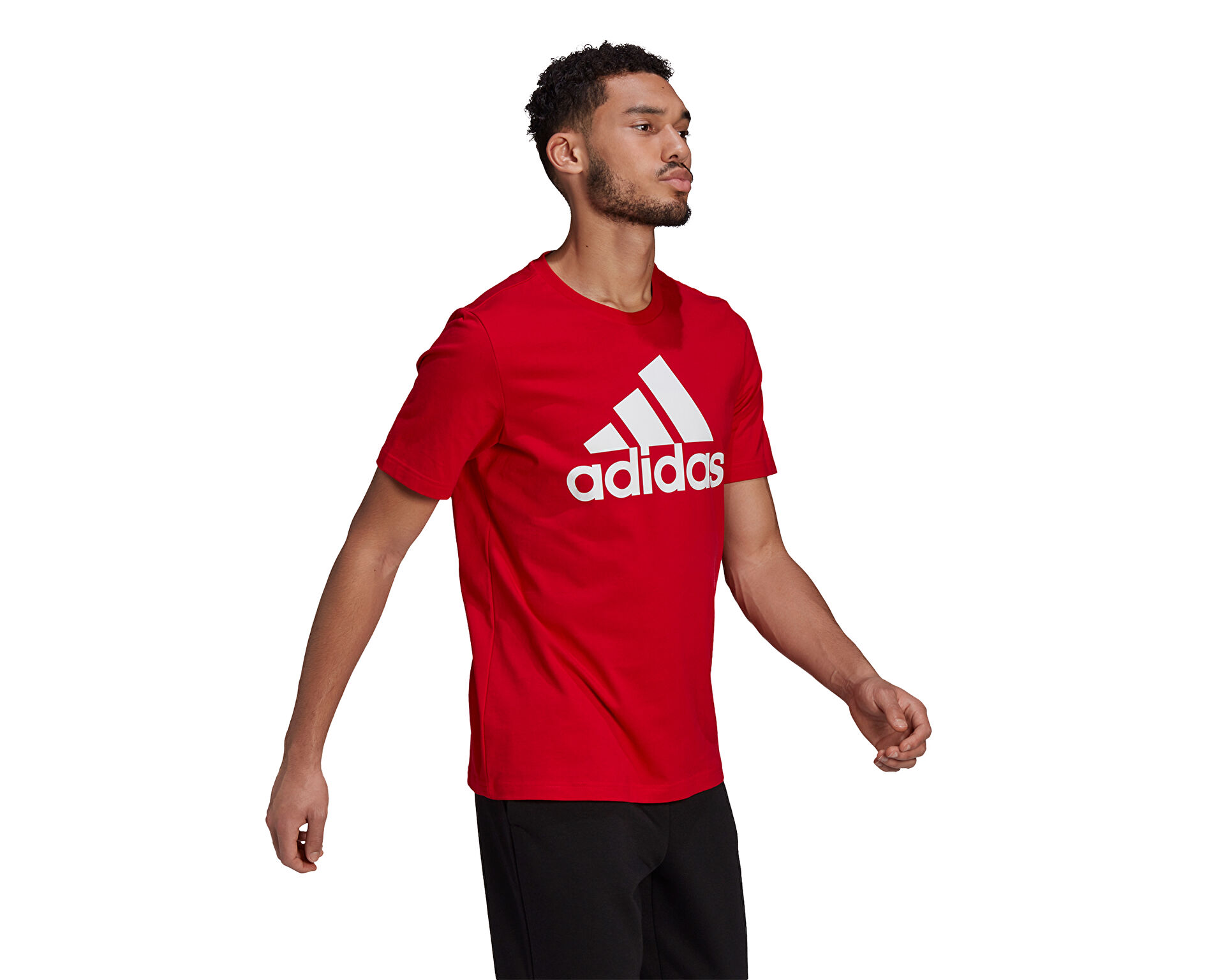 Red adidas tee discount