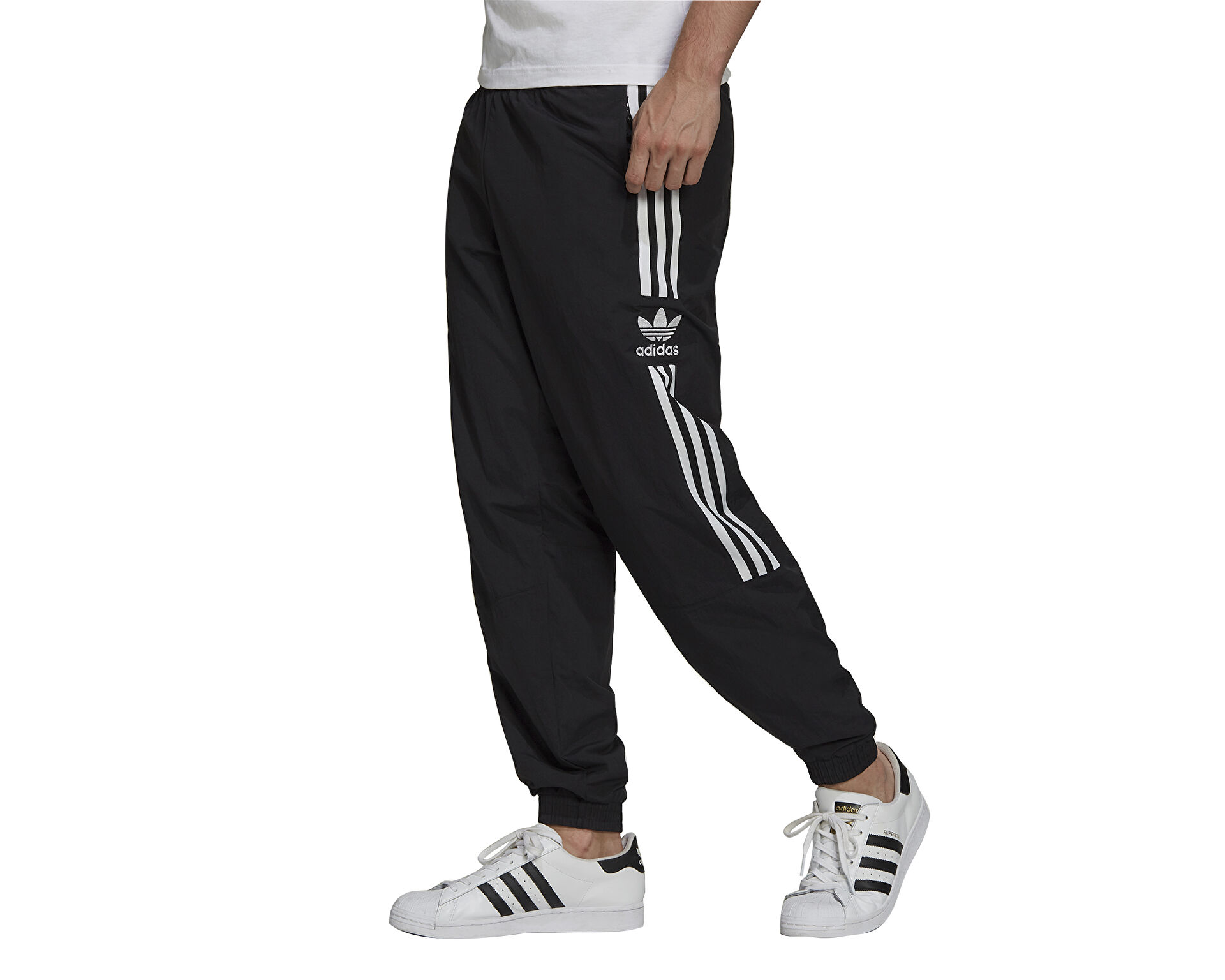 ★adidas★ lock-up track pants black H41387 adidas Adicolor Classics Lock-Up Trefoil Track Pants - Black