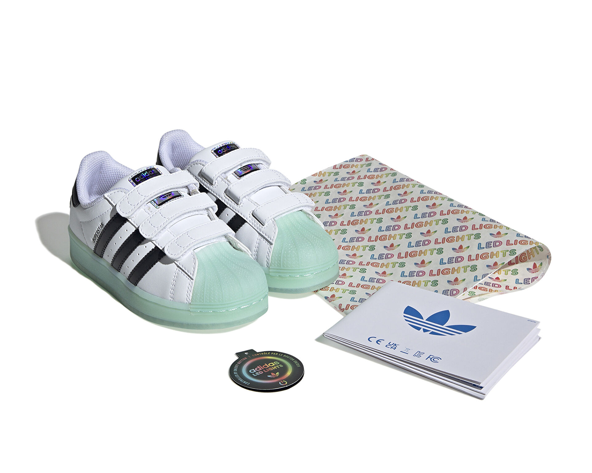 adidas Cocuk Superstar Led Lights Cf C Beyaz IG7004
