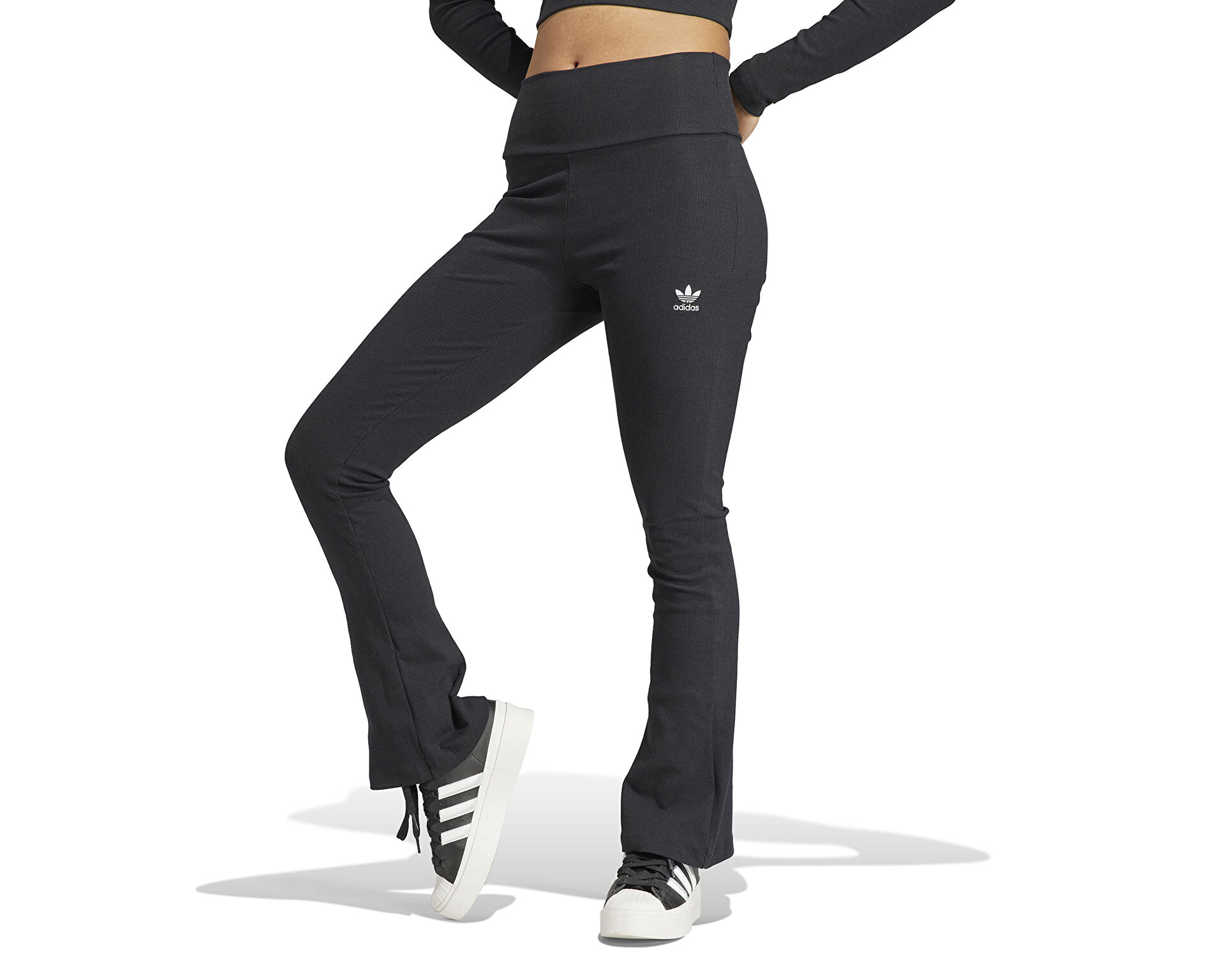 adidas Kadın Rib Flared Pant Siyah II8056