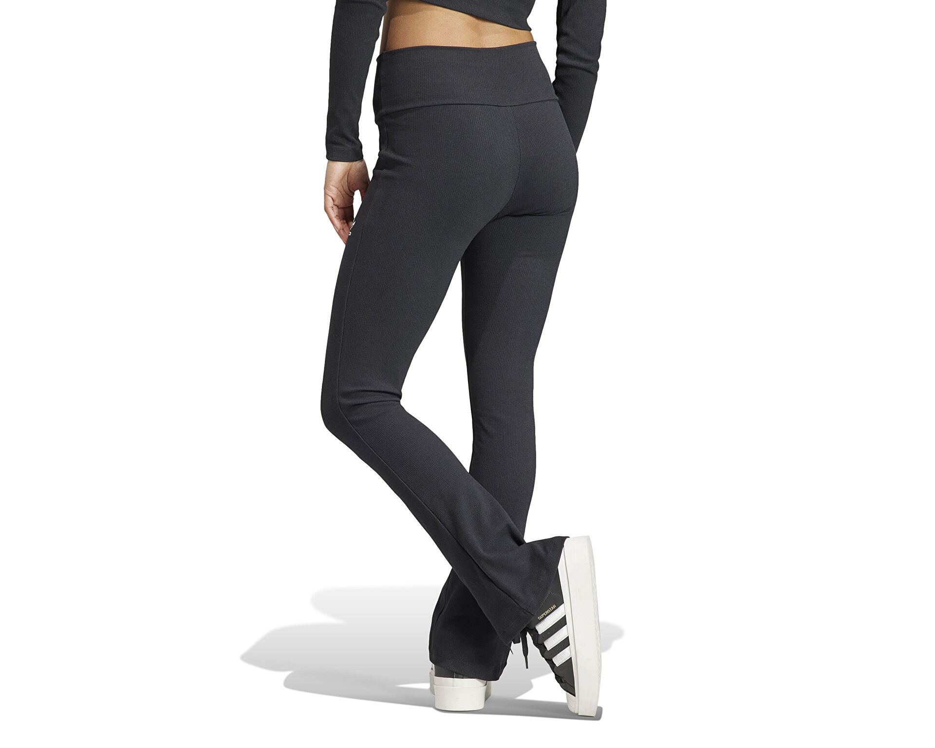 adidas Kadın Rib Flared Pant Siyah II8056