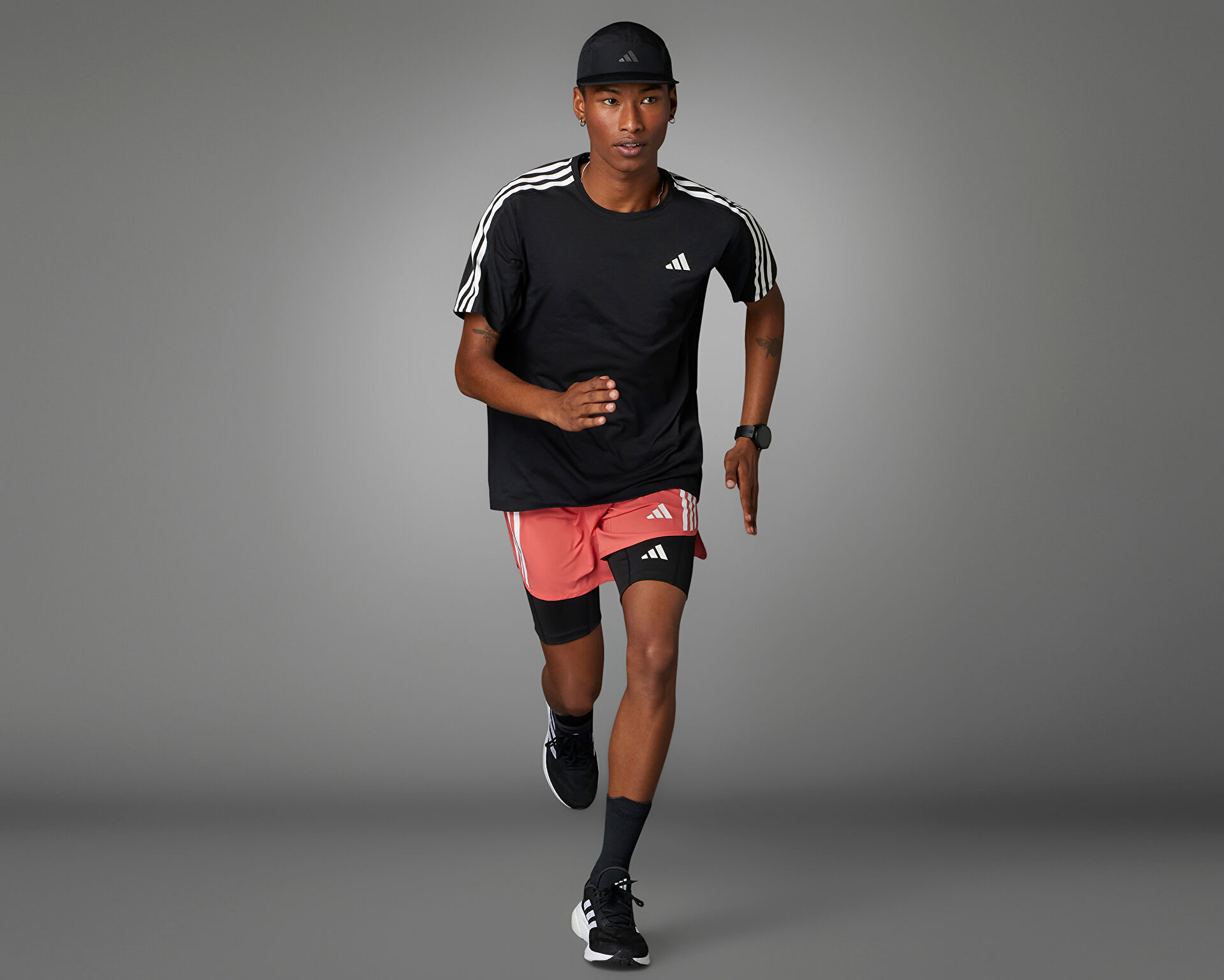★ adidas★ OTR E 3S TEE IQ3834 T-shirt adidas Own the Run 3-Stripes - Top4Running.com