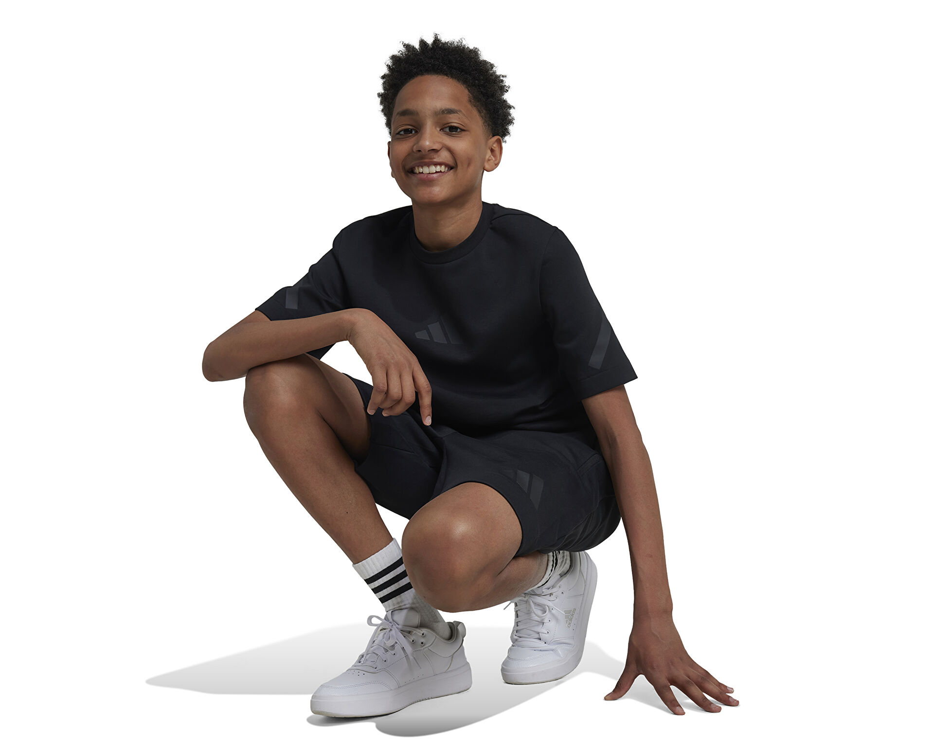 adidas Çocuk J Zne Tee Siyah JF2499