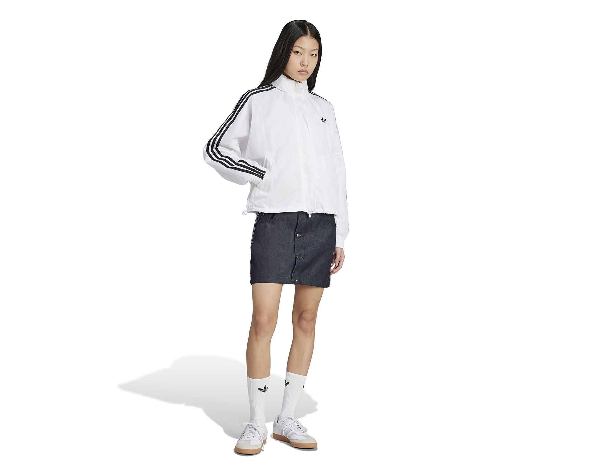 スカート adidas SKIRT (JJ3147) アディダス デニムスカート - ブルー | アディダス ジャパン