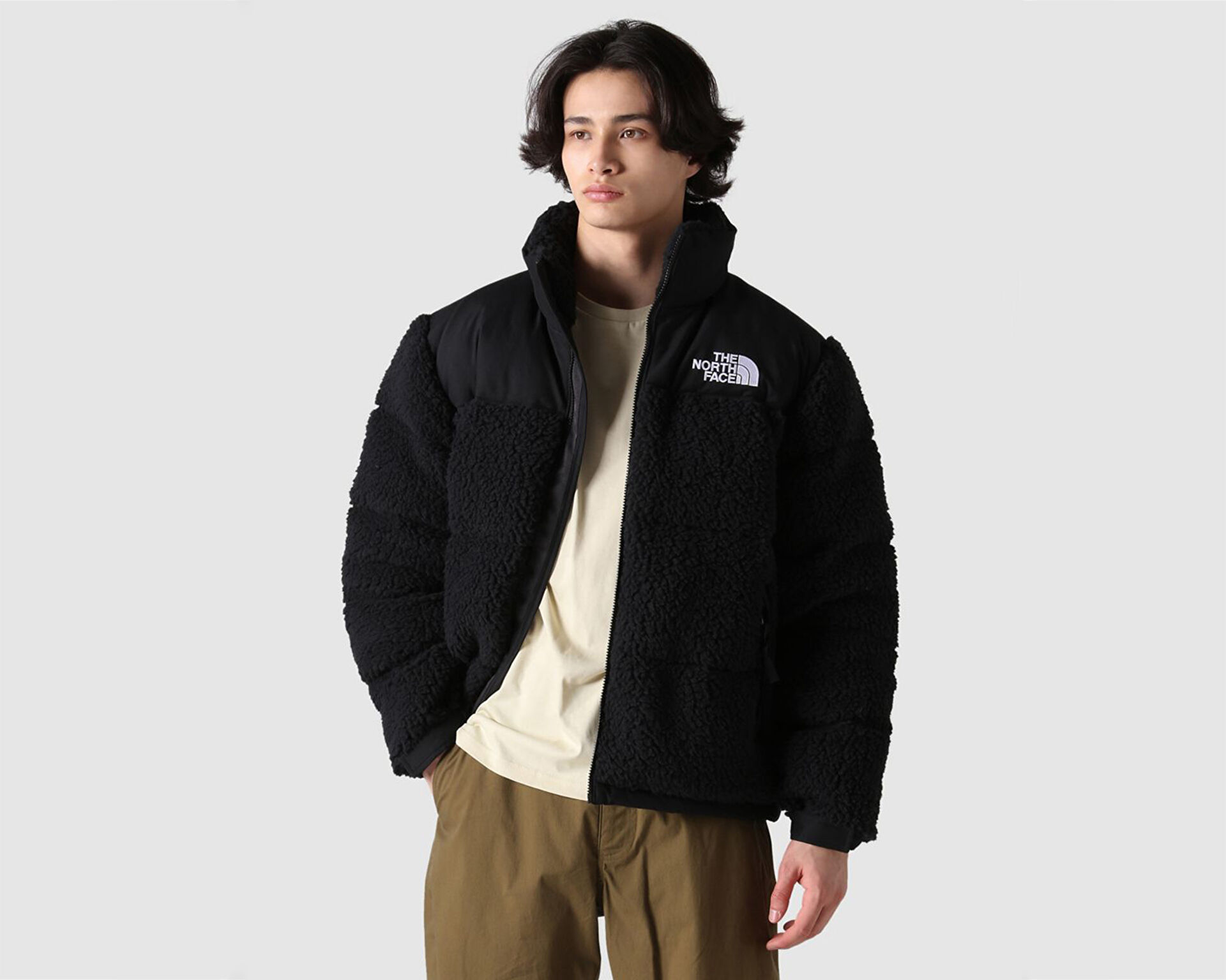 M High Pile Nuptse Jacket Erkek The North Face Siyah Erkek Outdoor