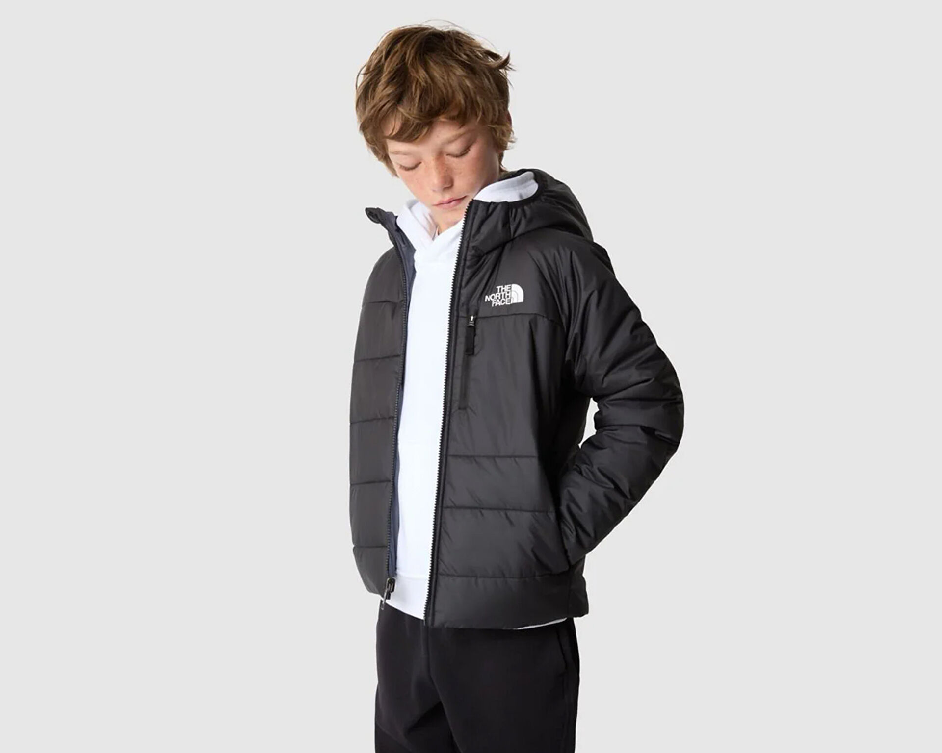 B Reversible Perrito Jacket ocuk The North Face Siyah ocuk