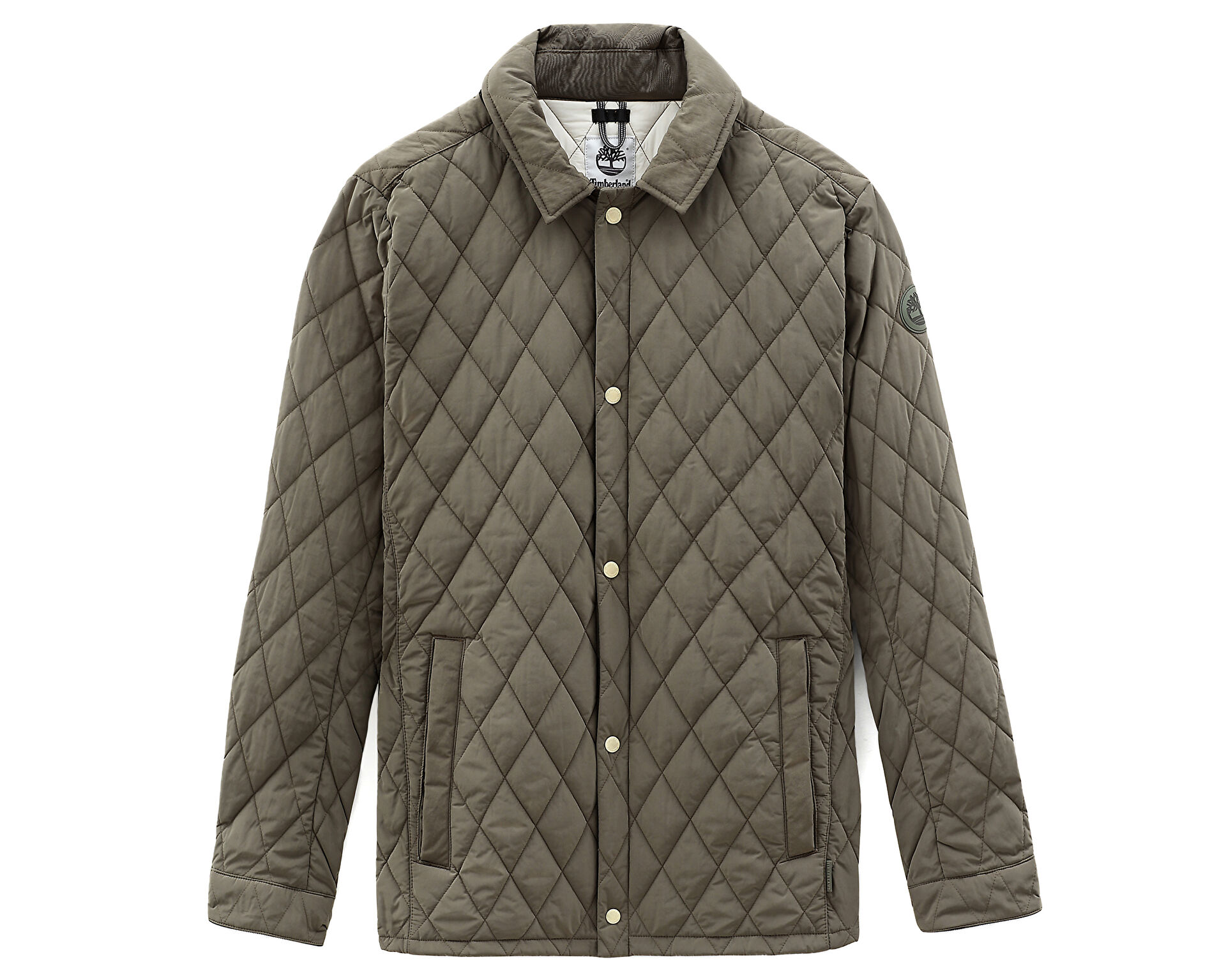 Quilted Overshirt Erkek Timberland Haki Erkek G nl k Mont