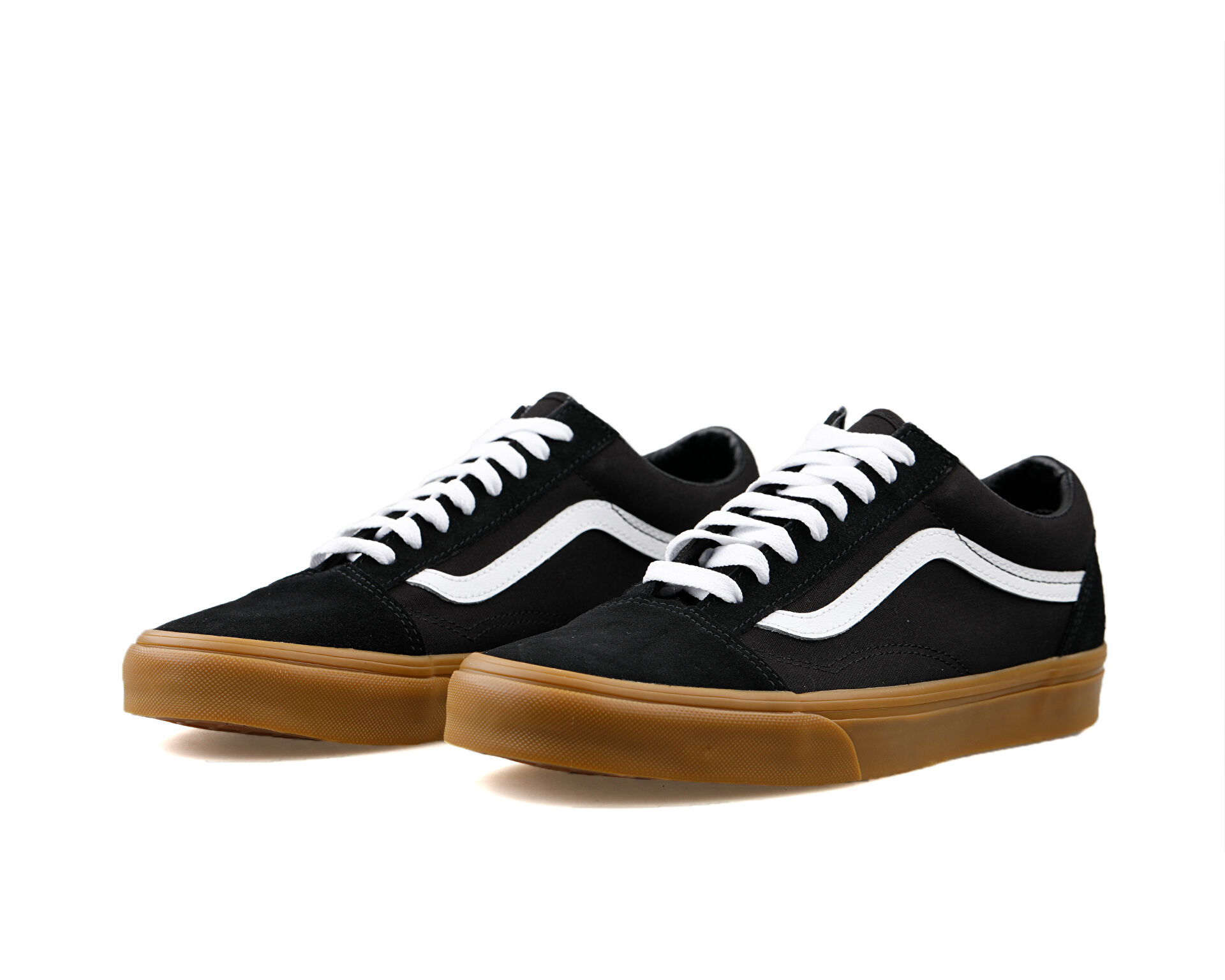 Suede old skool vans black top