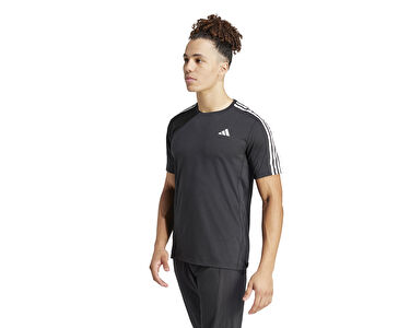 ★★Adairs★★ OTR E 3S TEE IQ3834 adidas Own the Run 3-Stripes Tee - Black | Free Shipping