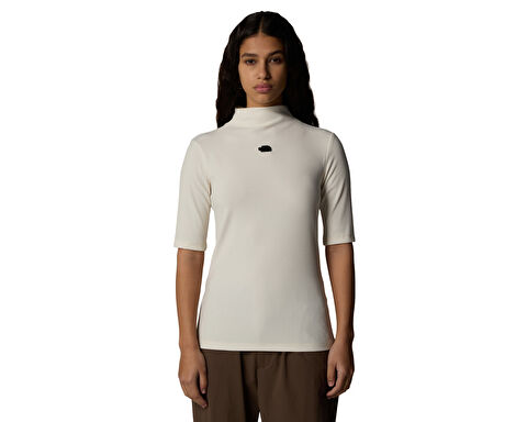 W S/S MOCK NECK SLIM TEE