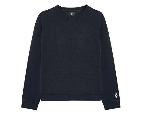 W LOUNGE LOOSE CREW NECK SWEATSHIRT