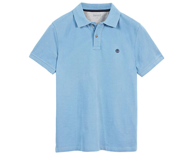 Timberland Erkek Ss Millers River Pique Slim Polo Mavi A1LIL R91